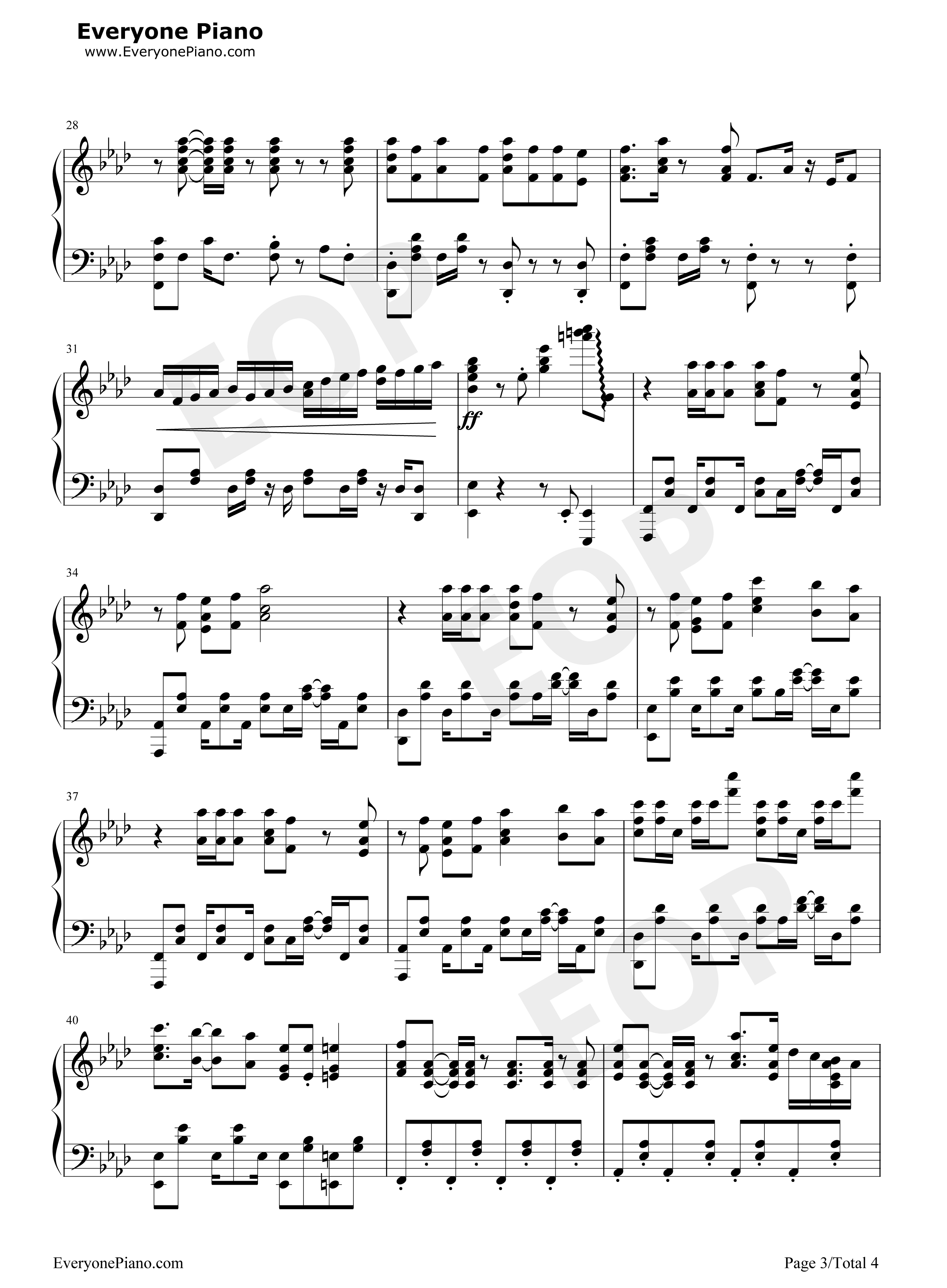 お願いマッスル钢琴谱_ファイルーズあい_石川界人