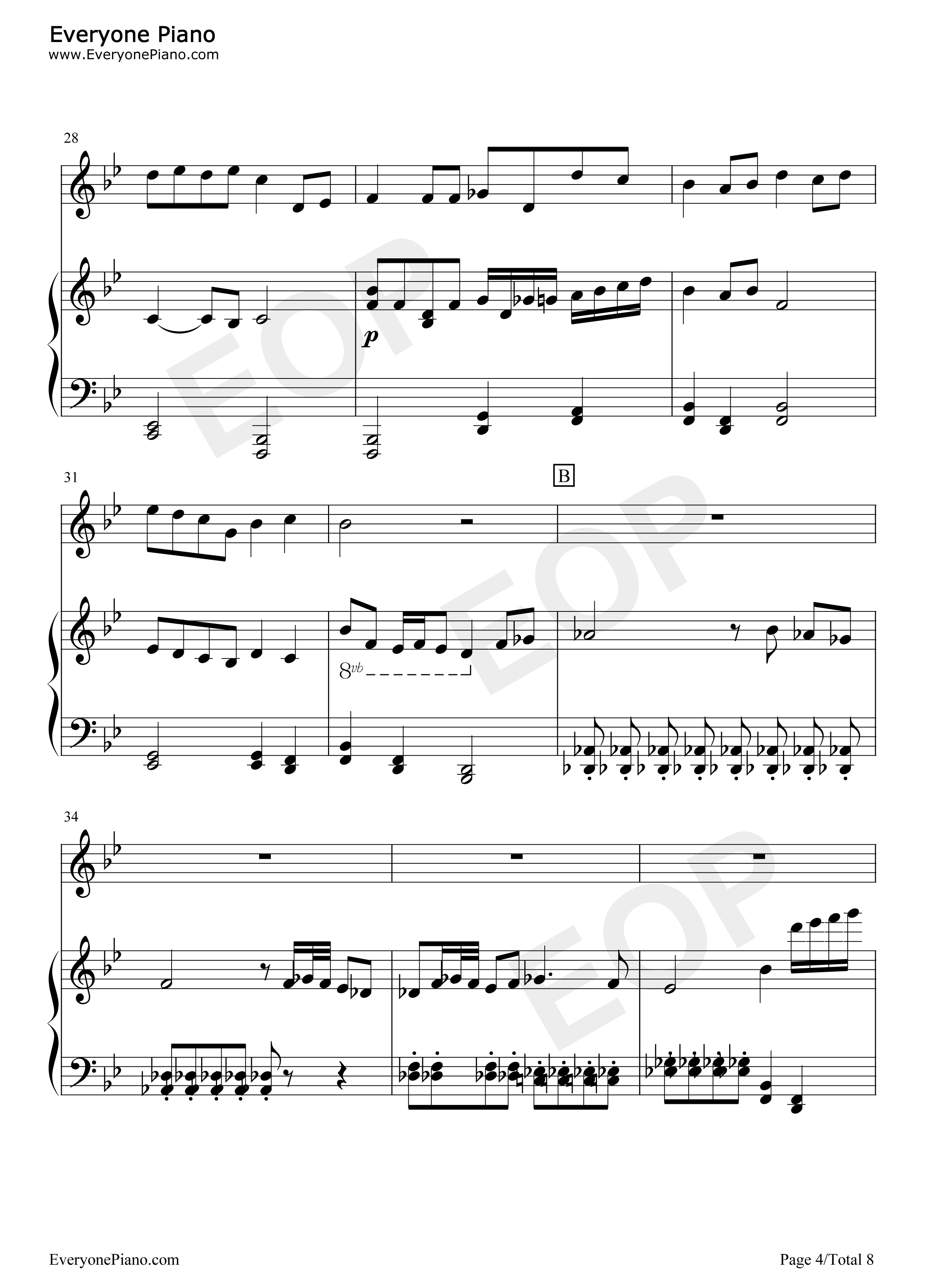 时光机钢琴谱_五月天