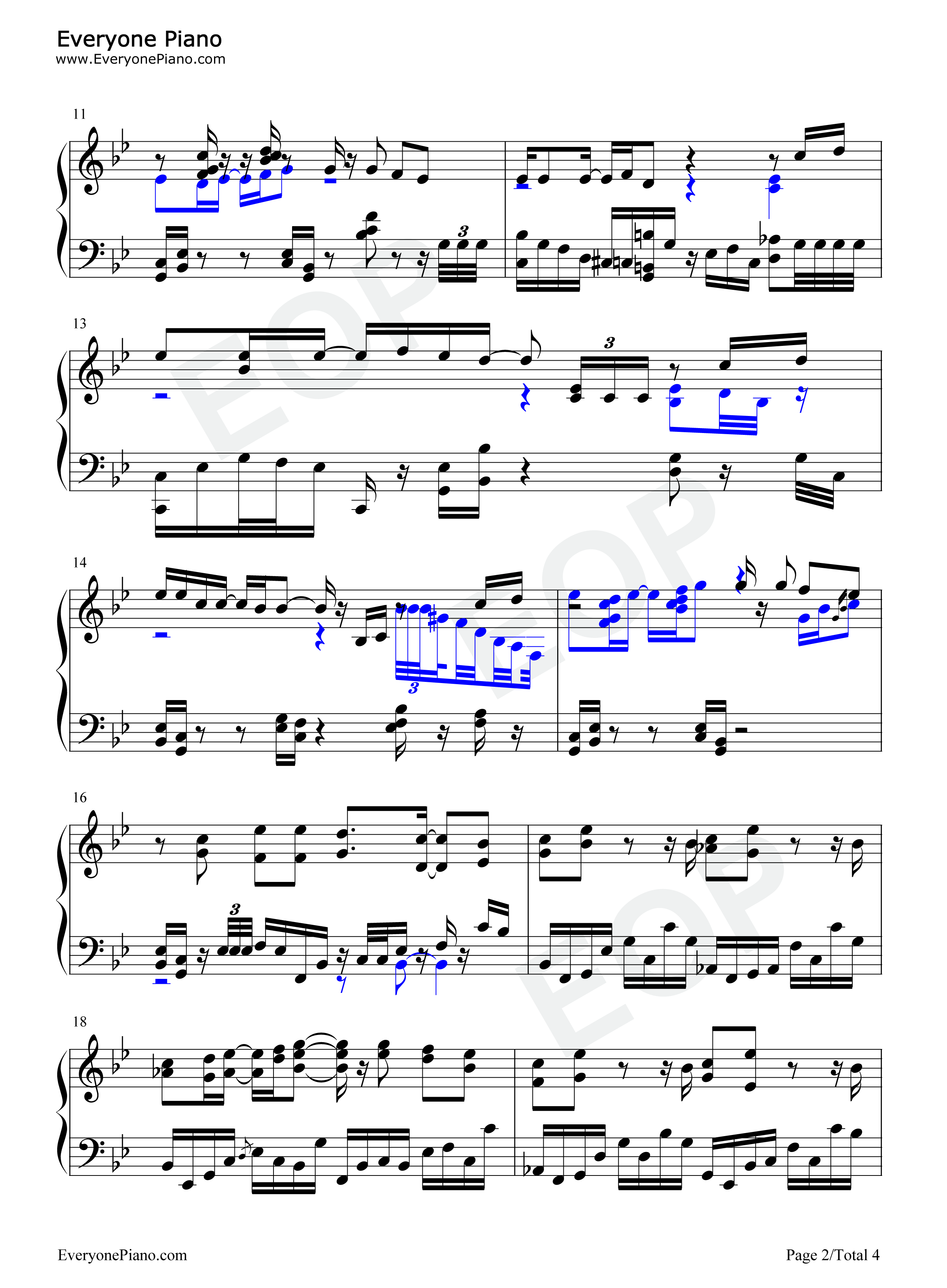 Muse钢琴谱_高桥,李依