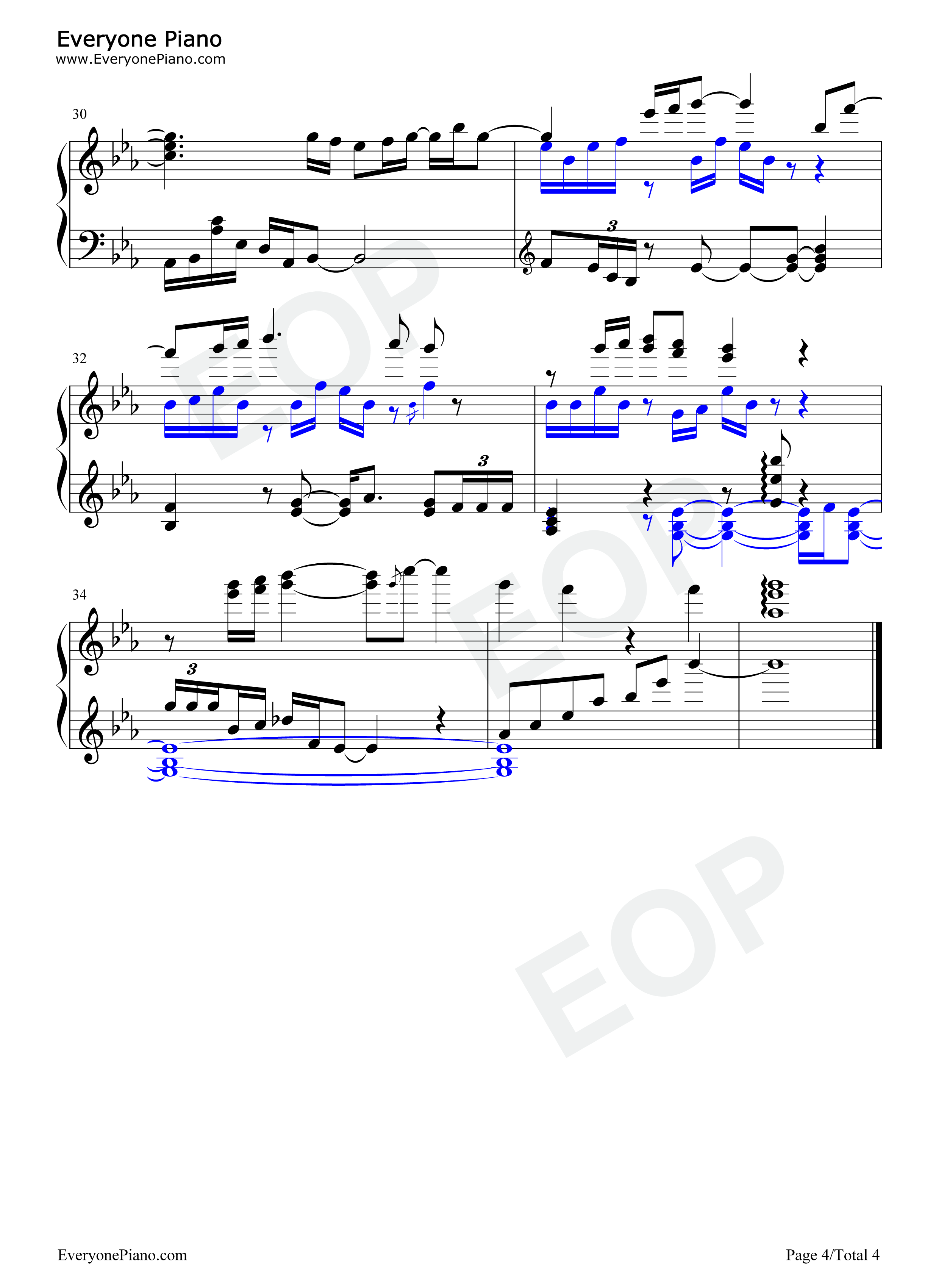 Muse钢琴谱_高桥,李依