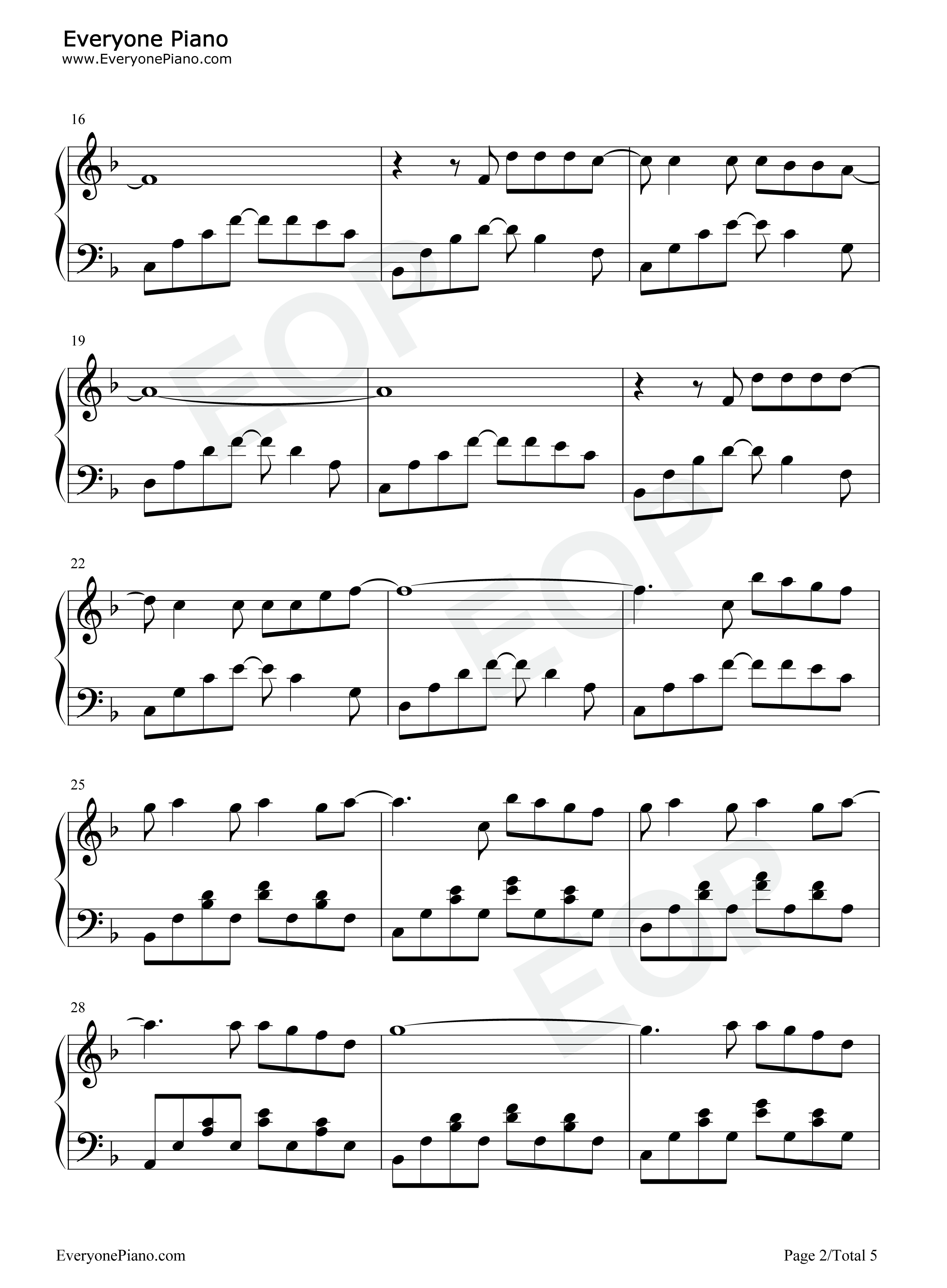 用尽我的一切奔向你钢琴谱_周笔畅