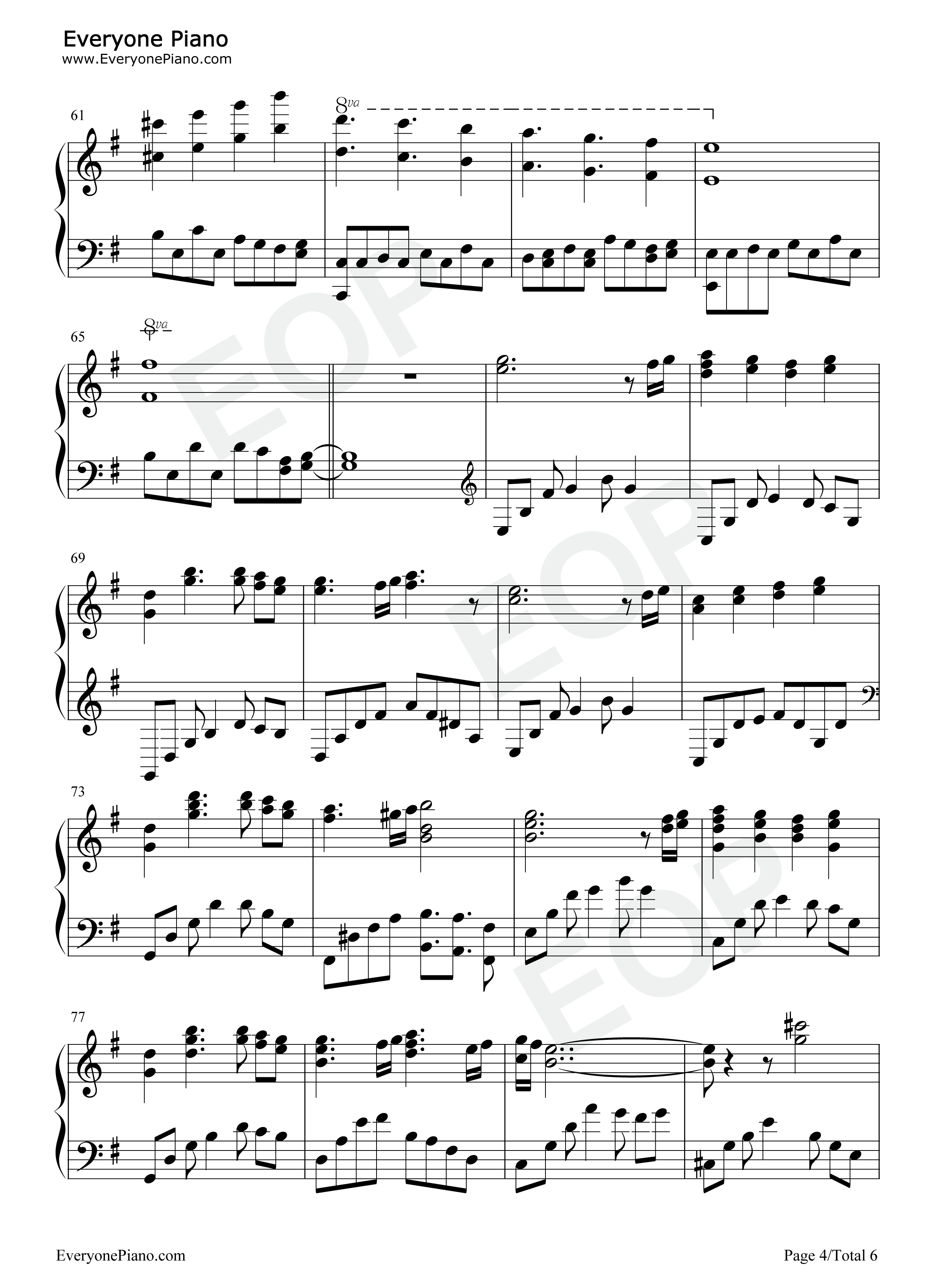 予兆钢琴谱_Falcom_Sound_Team_jdk