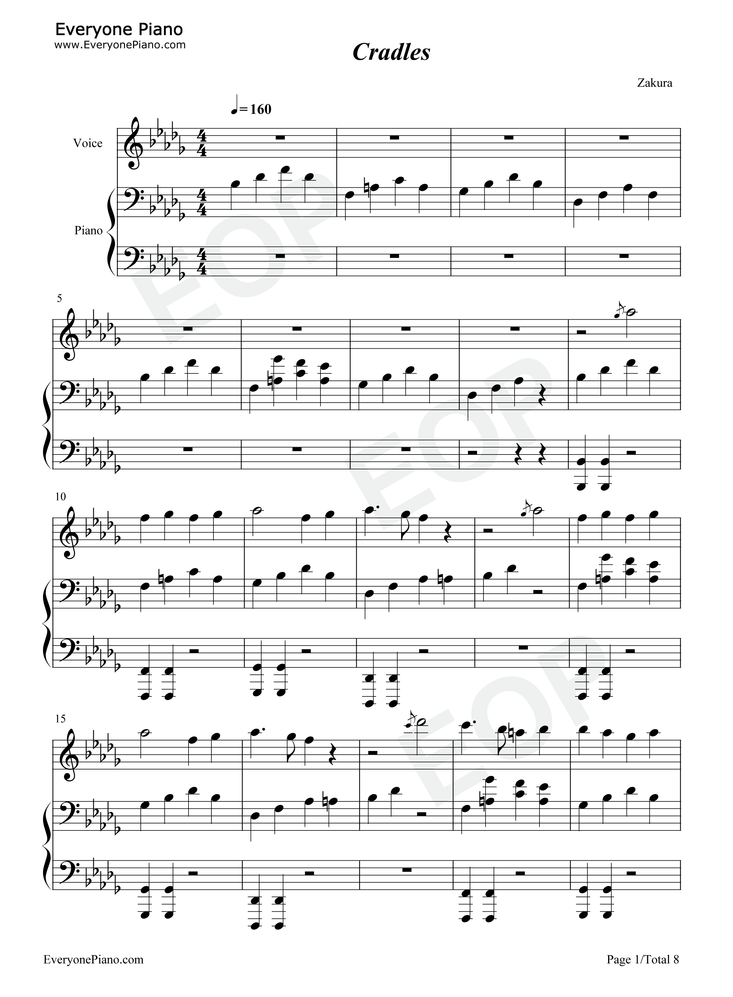 Cradles钢琴谱_Sub_Urban