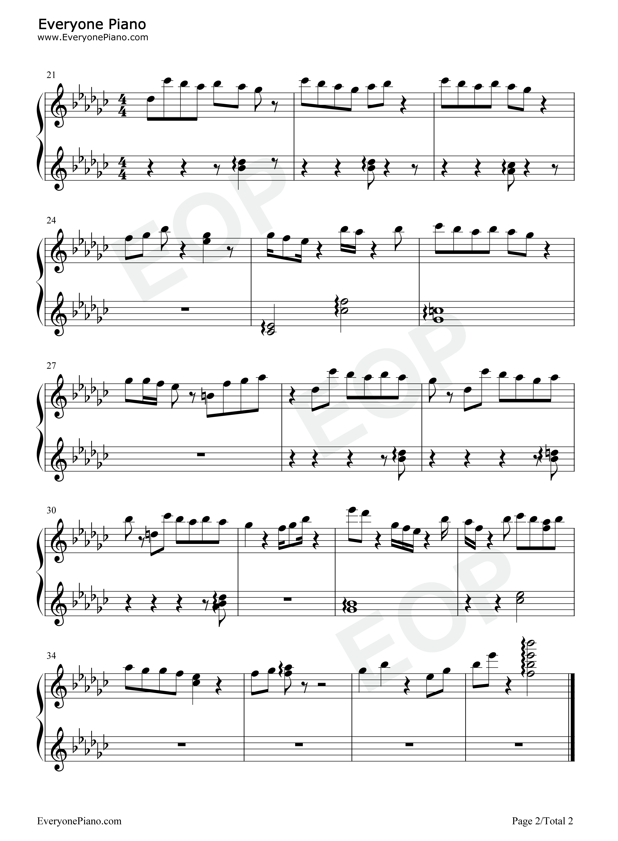 无垢なる我子よ光と眠れ钢琴谱_中川幸太郎