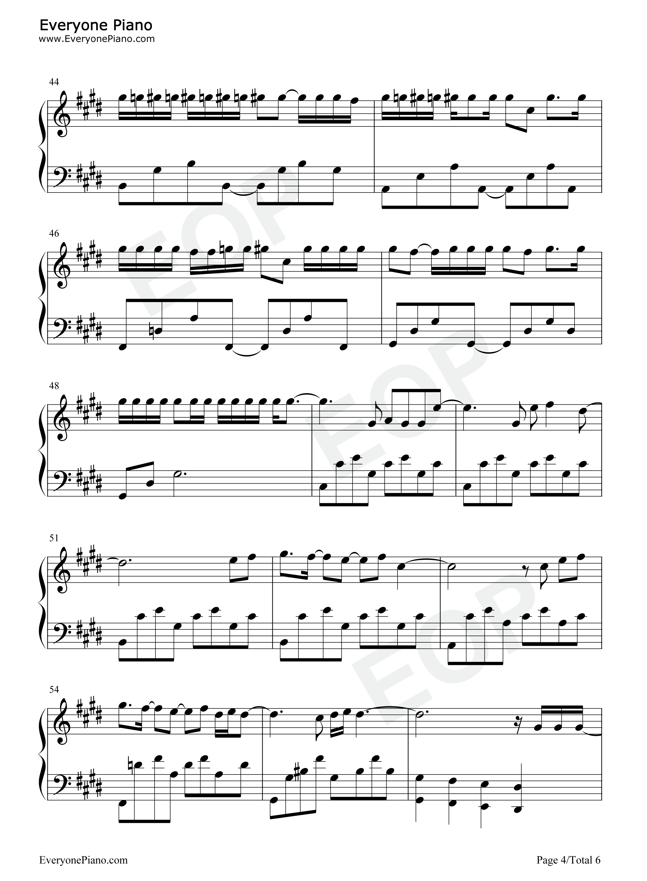 孤独钢琴谱_邓紫棋