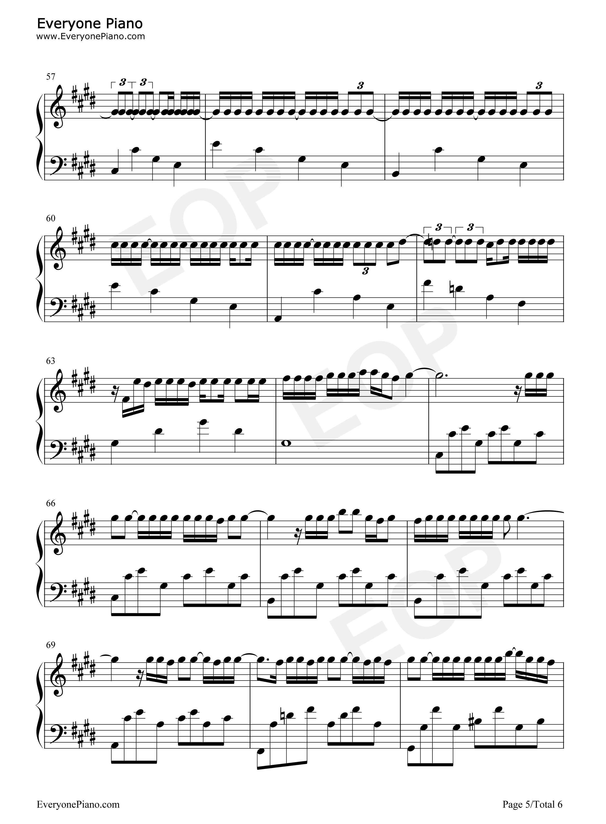 孤独钢琴谱_邓紫棋