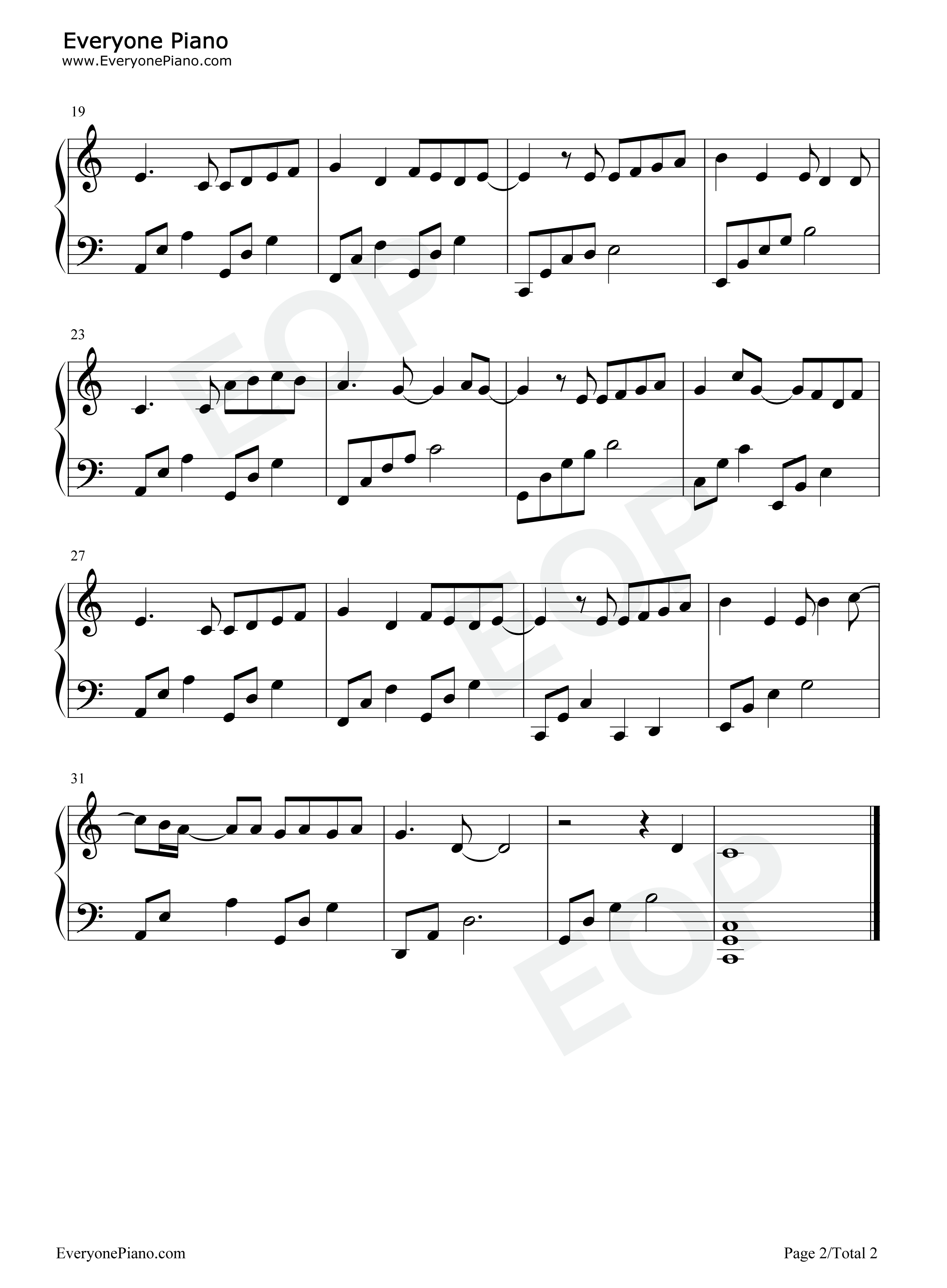 成全钢琴谱_刘若英