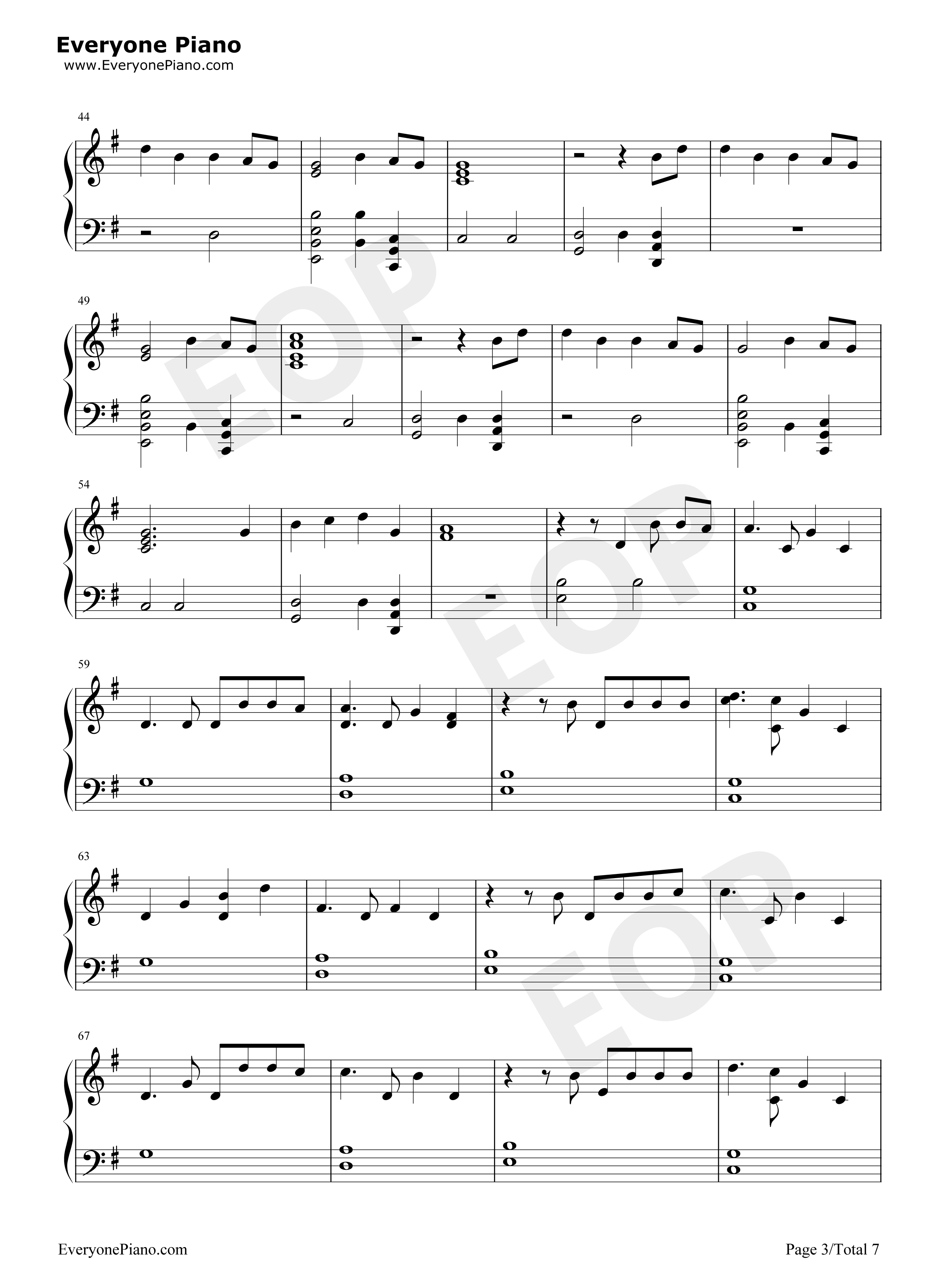 Waste_It_On_Me钢琴谱_Steve_Aoki_BTS