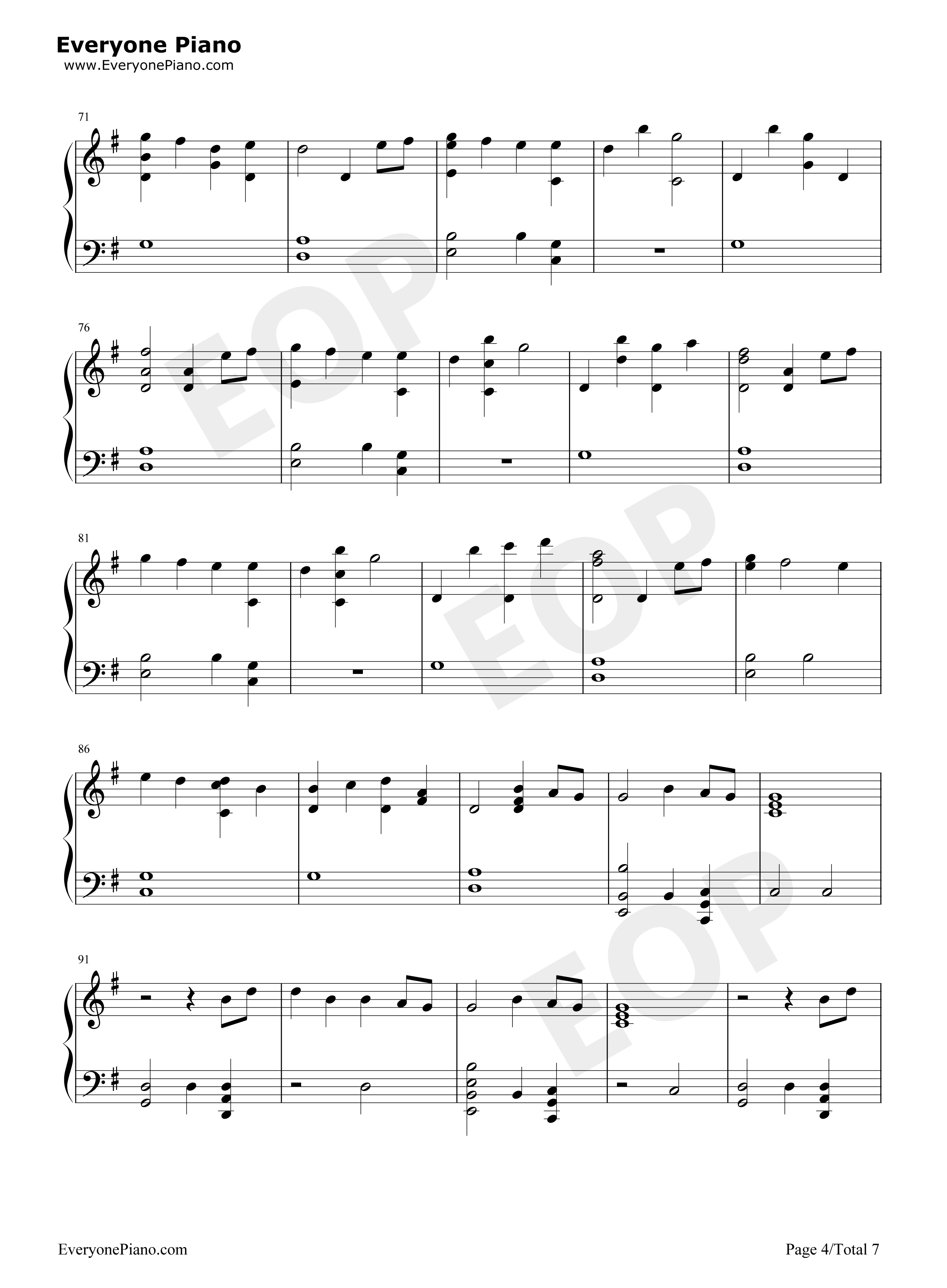 Waste_It_On_Me钢琴谱_Steve_Aoki_BTS