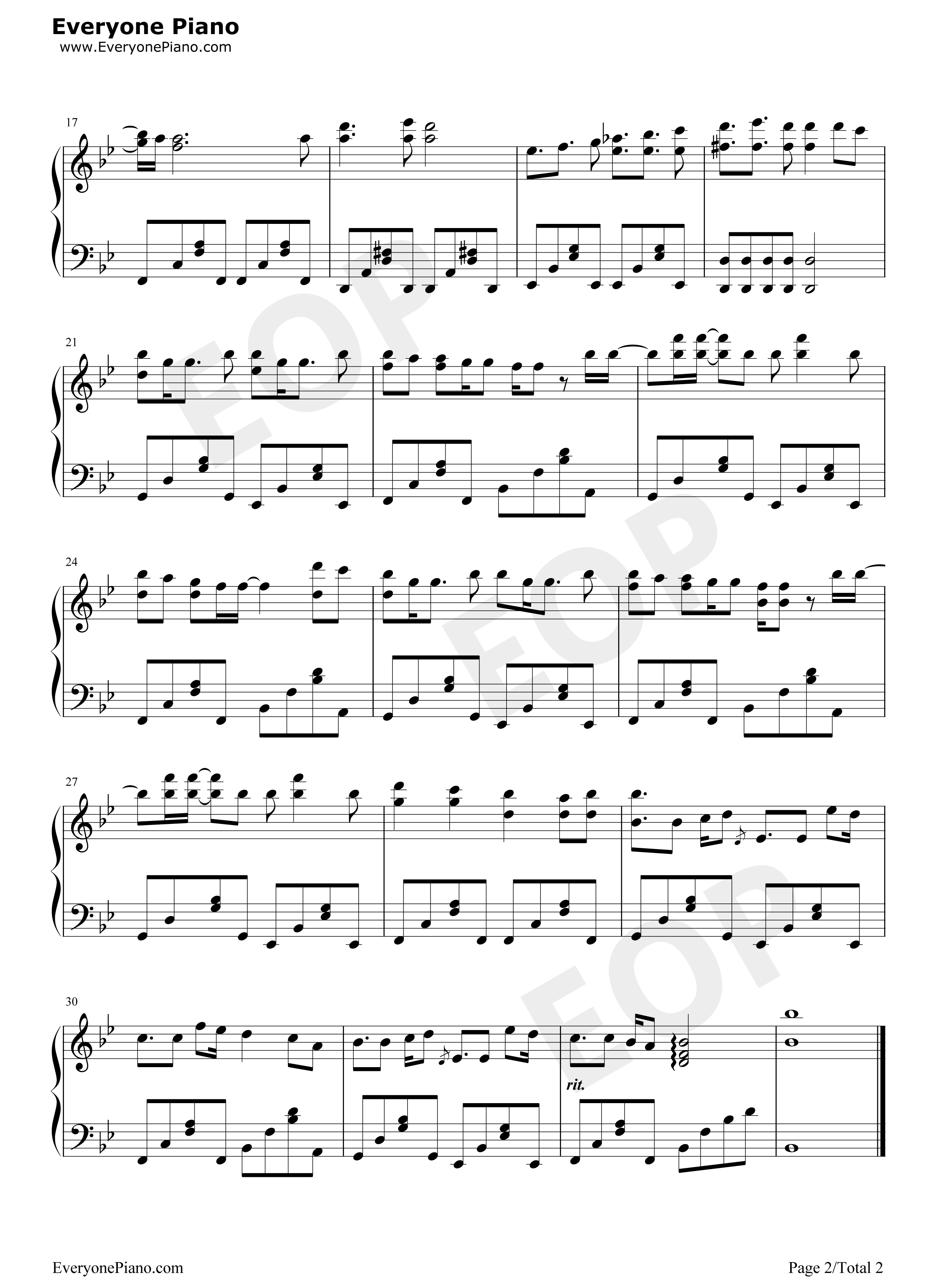 ねぇ钢琴谱_藤田麻衣子