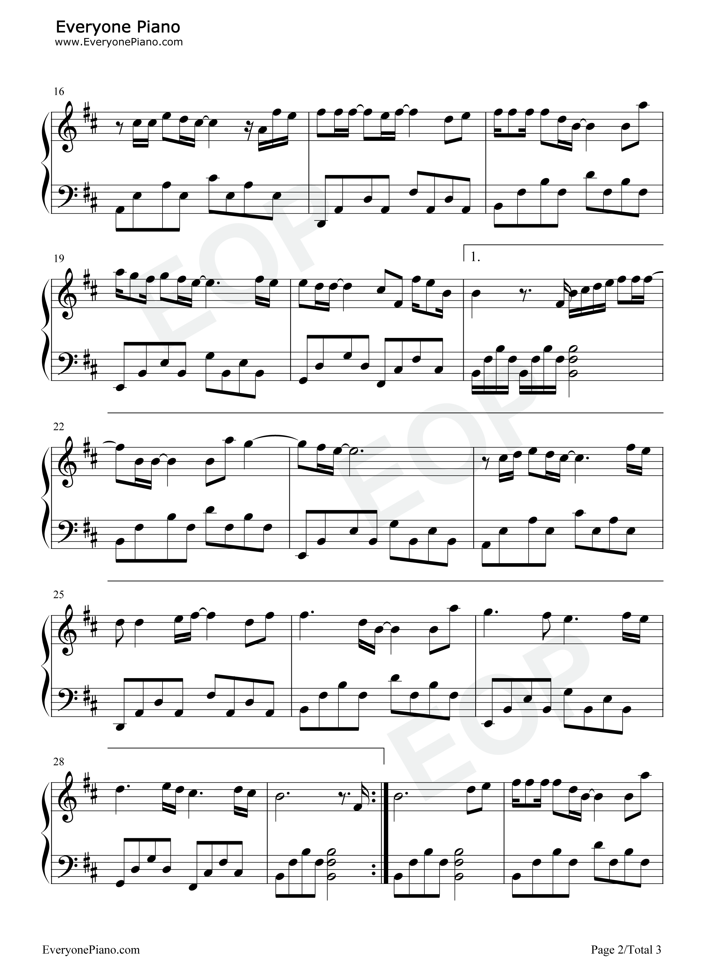 不该用情钢琴谱_胜屿_莫叫姐姐