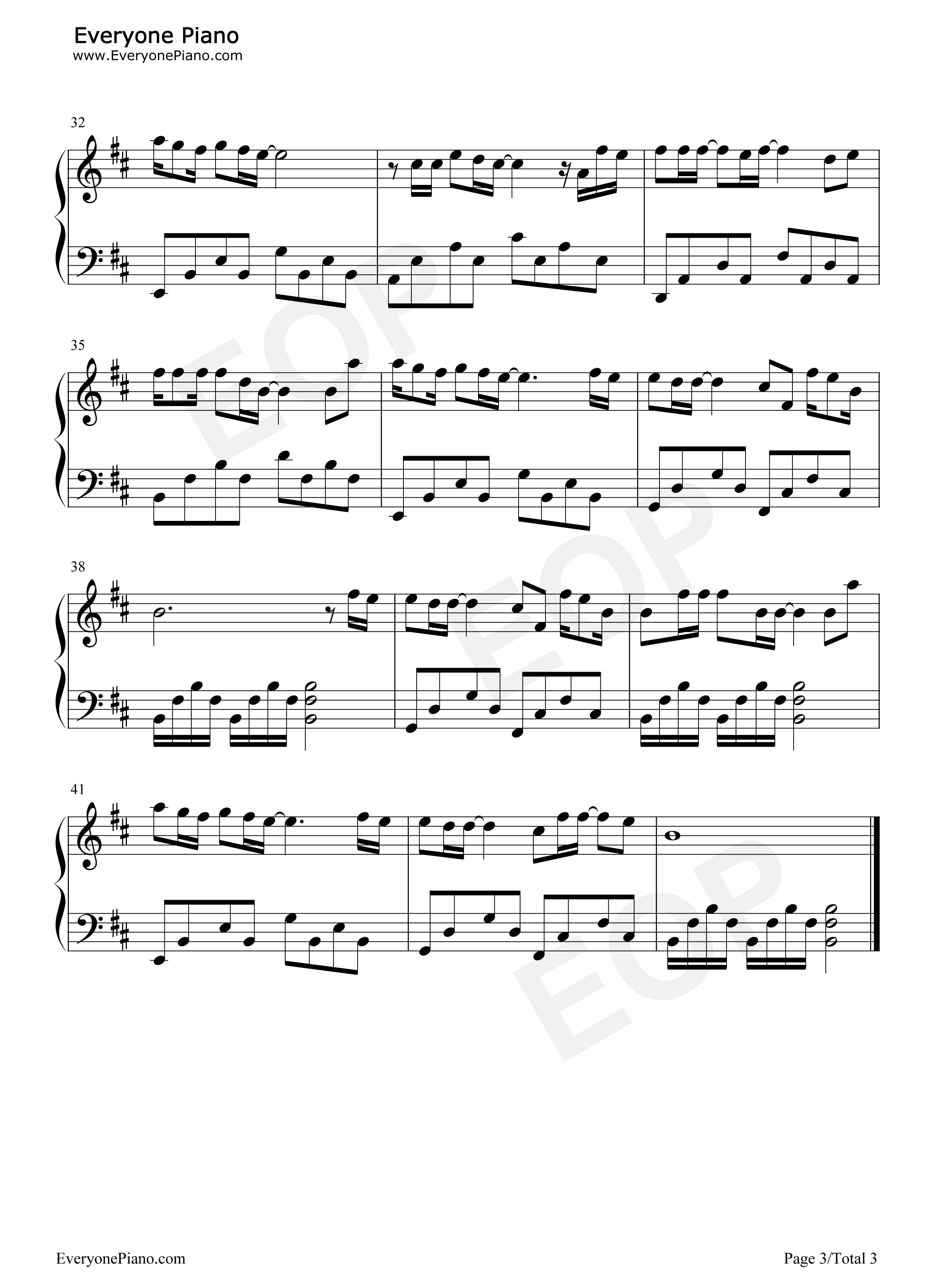 不该用情钢琴谱_胜屿_莫叫姐姐