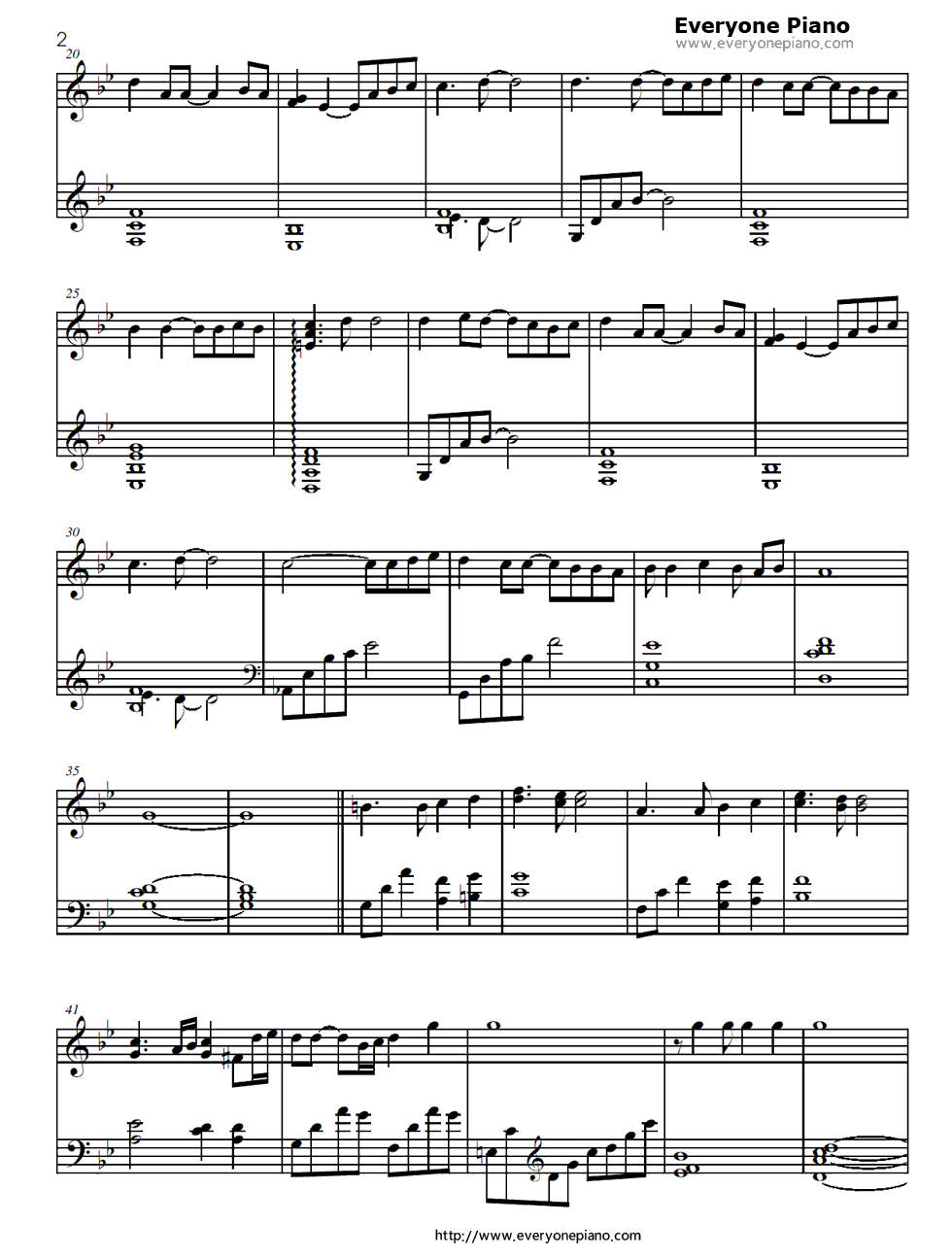 Love_Destiny钢琴谱_堀江由衣