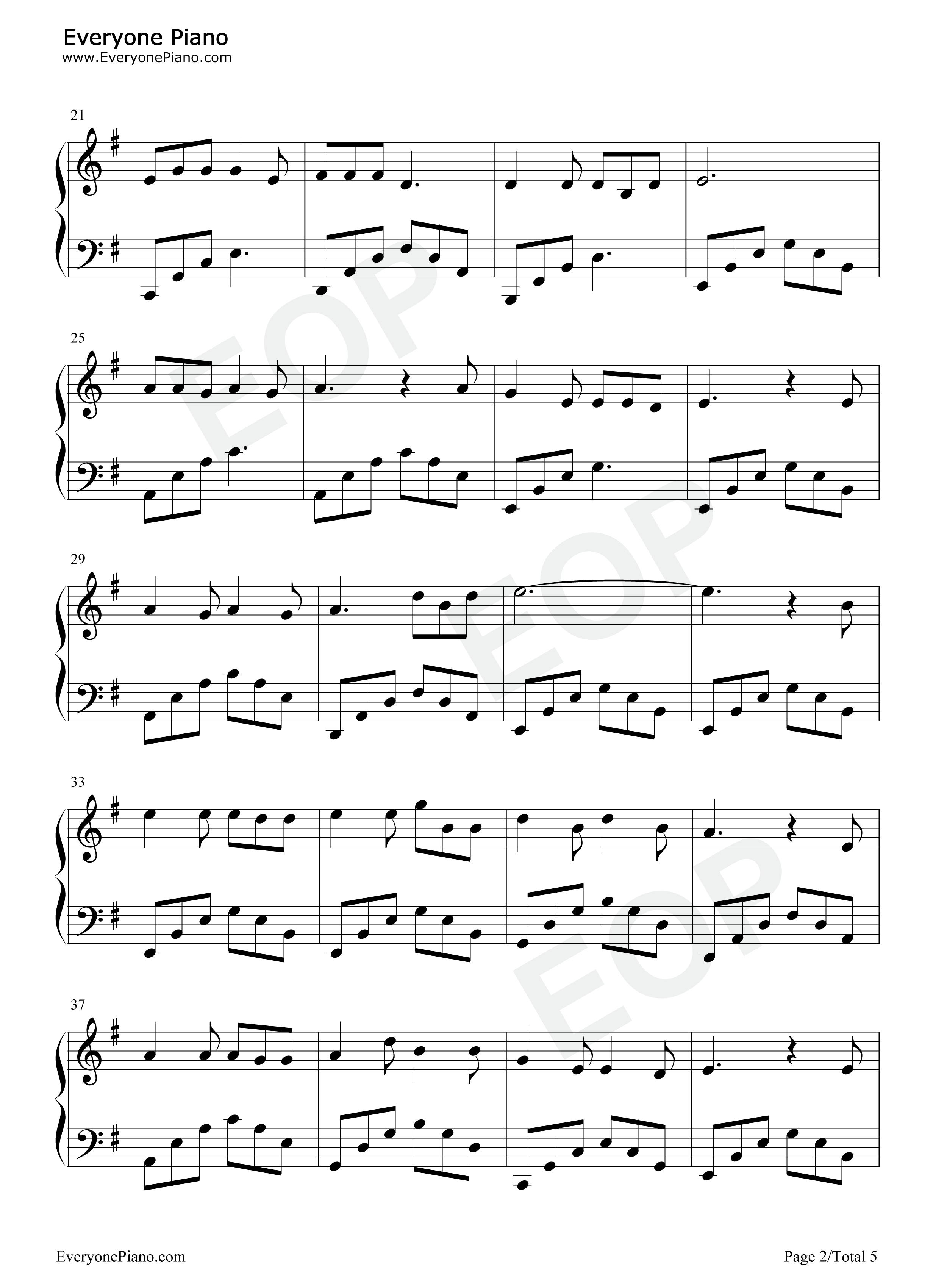 听闻远方有你钢琴谱_刘钧_刘艺雯