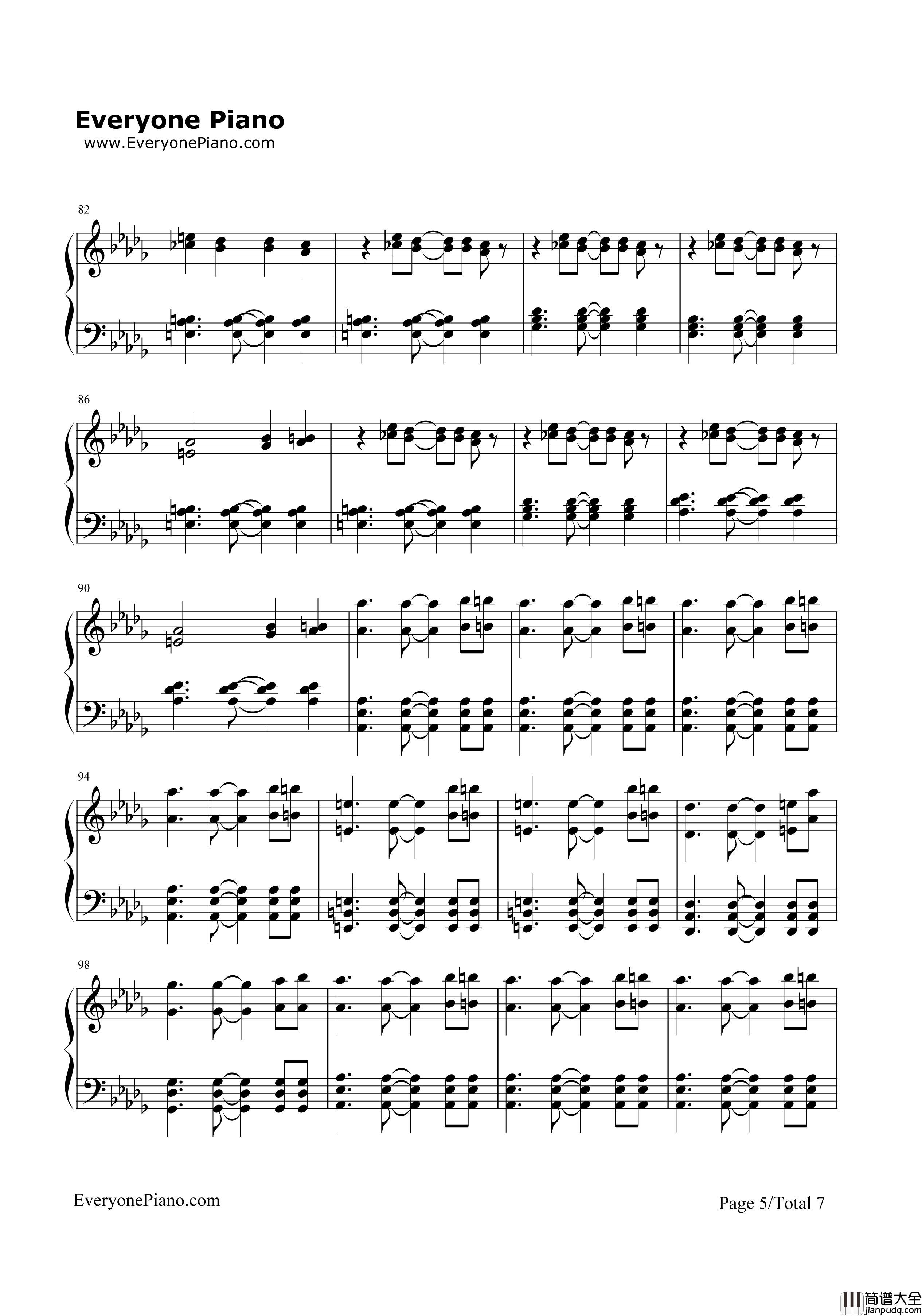 I'm_Into_You钢琴谱_Jennifer_Lopez