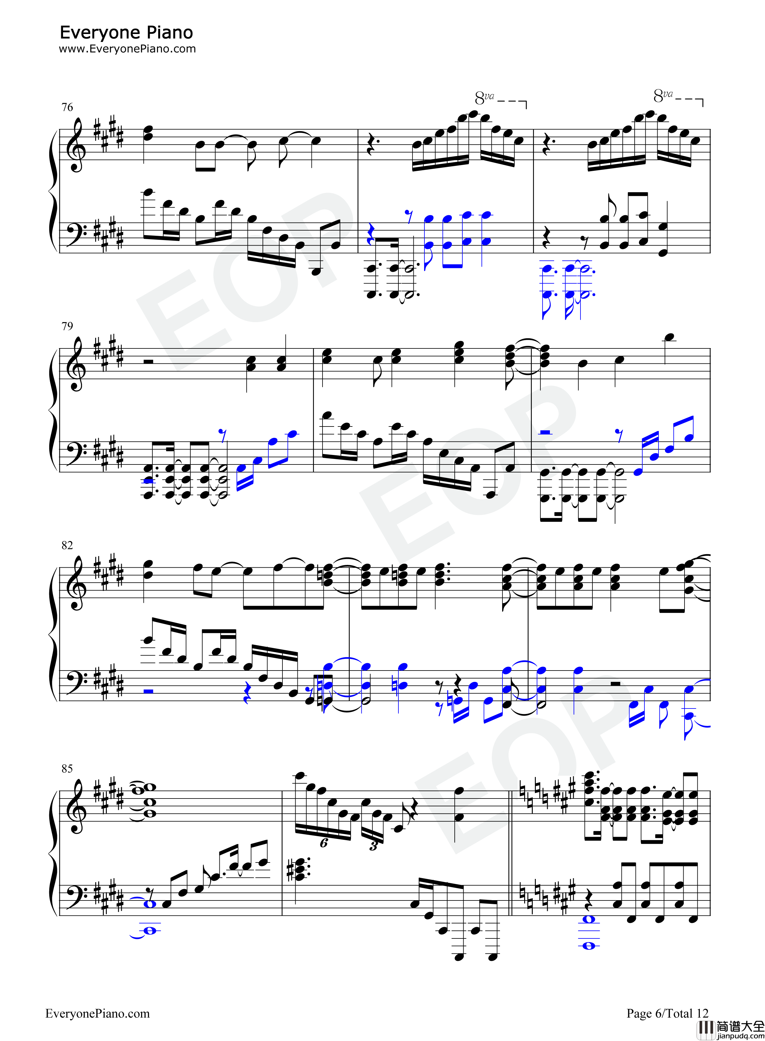 There_is_a_Reason钢琴谱_铃木木乃美