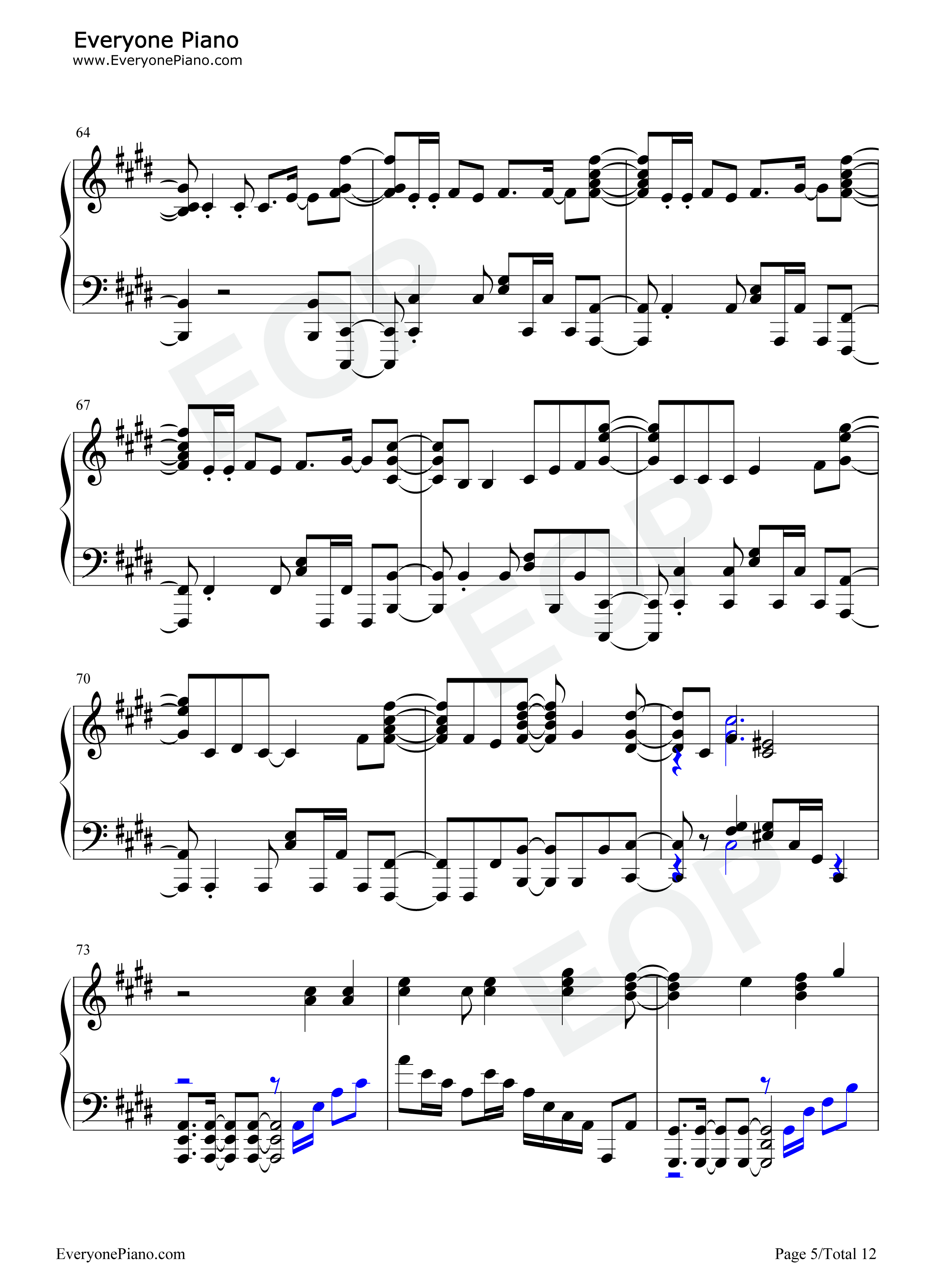 There_is_a_Reason钢琴谱_铃木木乃美