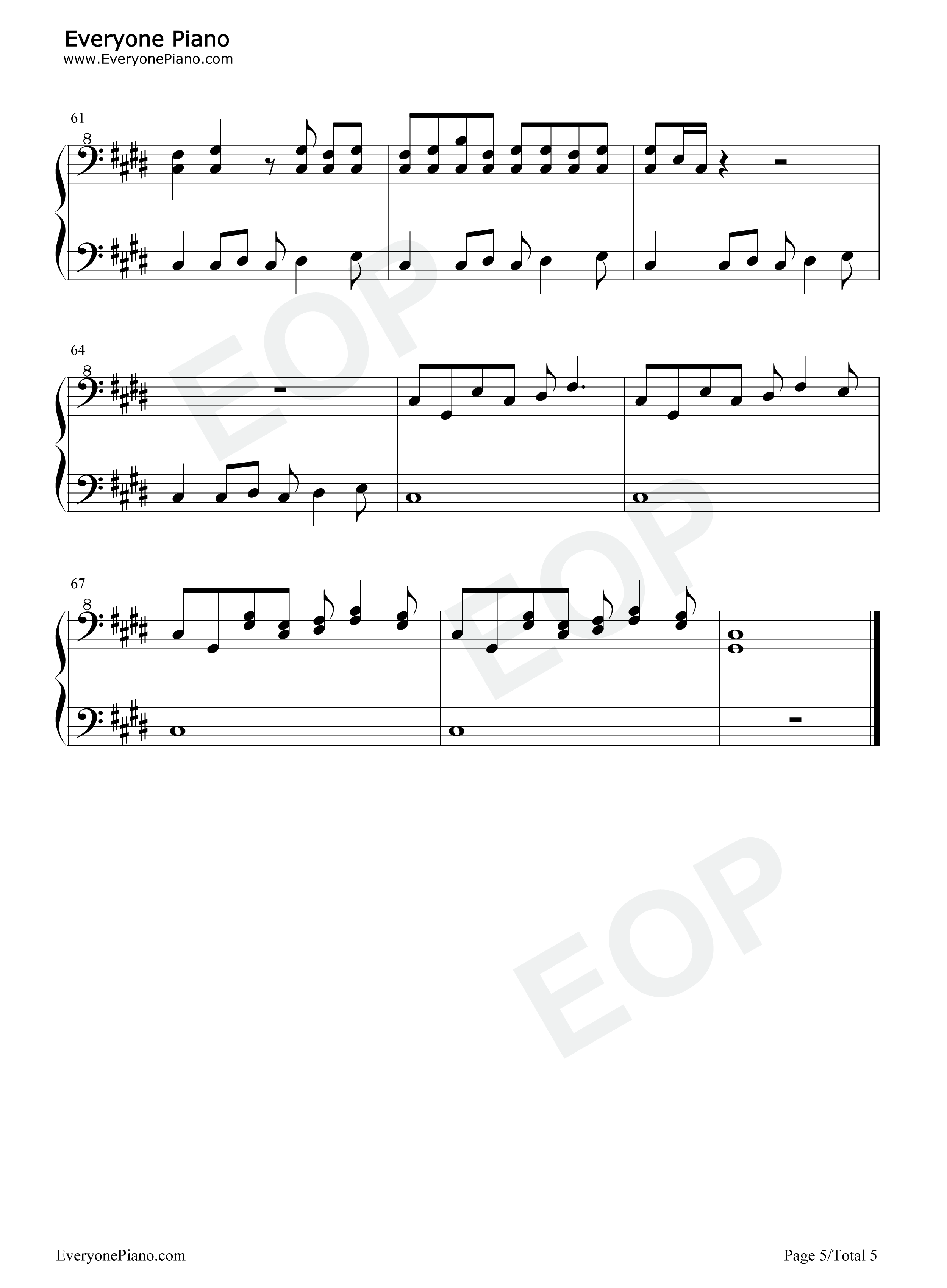 自罚两杯钢琴谱_卦者灵风