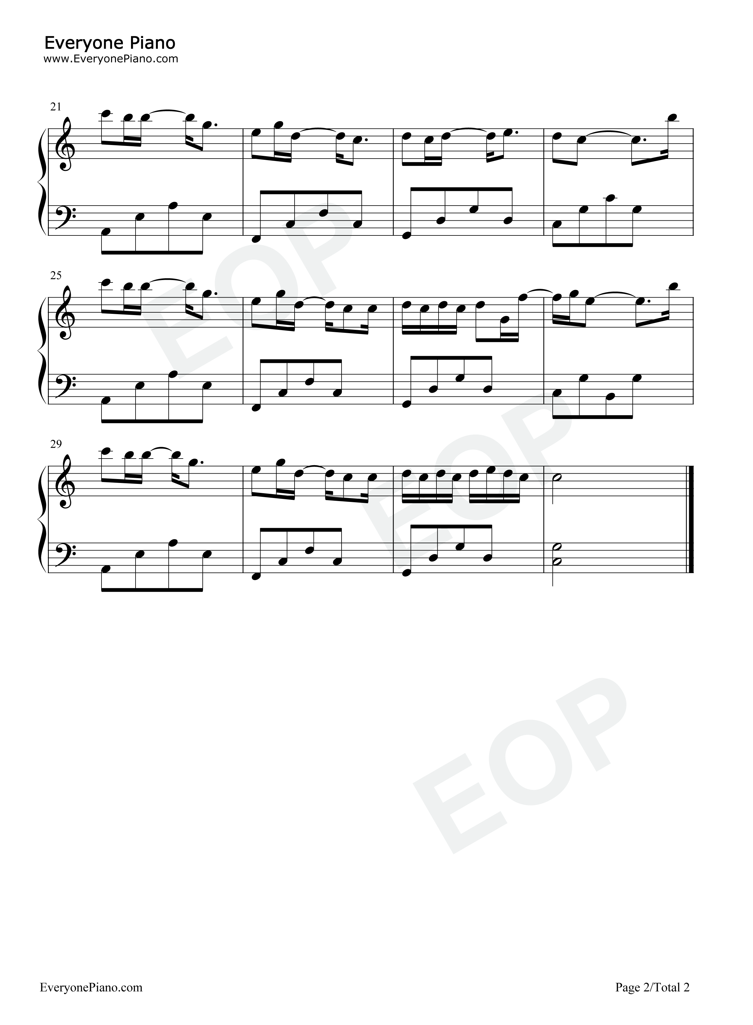 等一场大雨钢琴谱_苏星婕