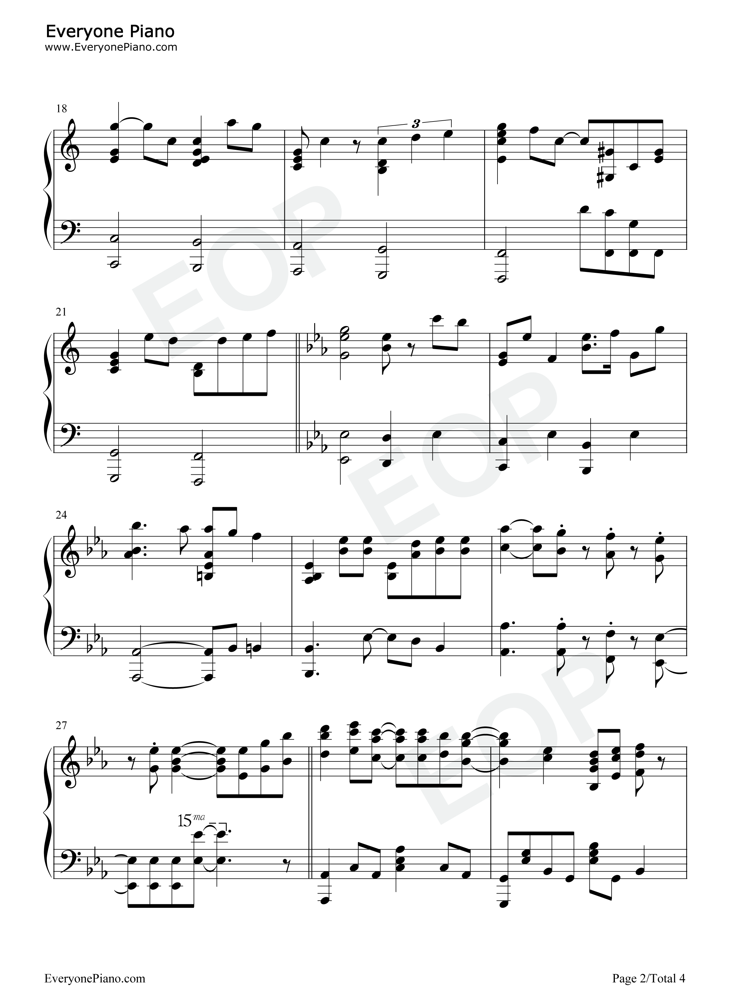 Symphonia钢琴谱_中岛美嘉