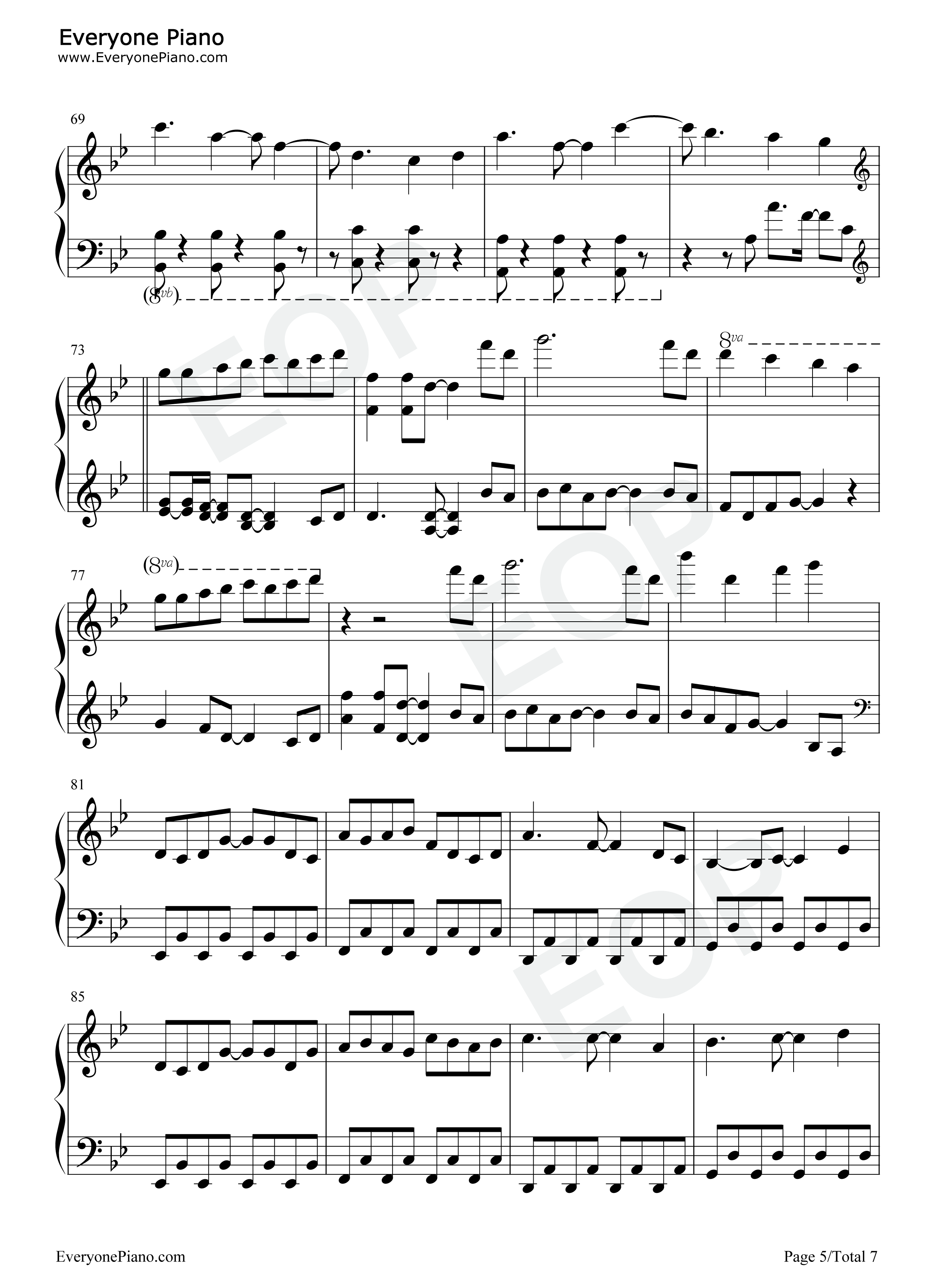 八重回归钢琴谱_洛天依_乐正绫