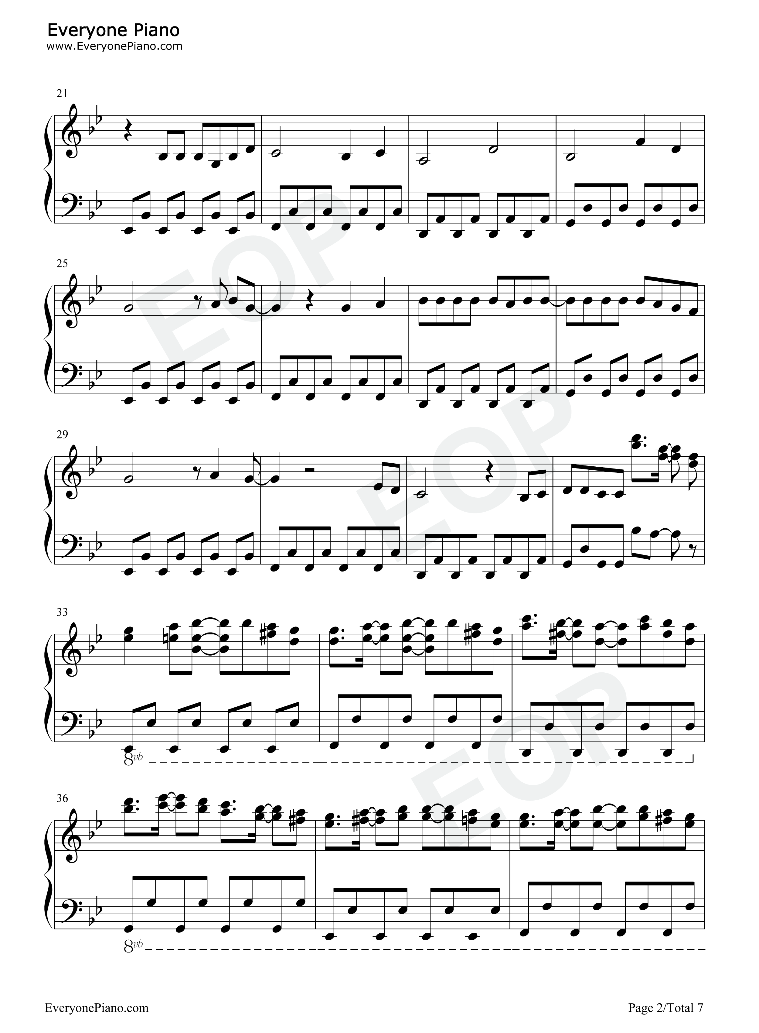 八重回归钢琴谱_洛天依_乐正绫