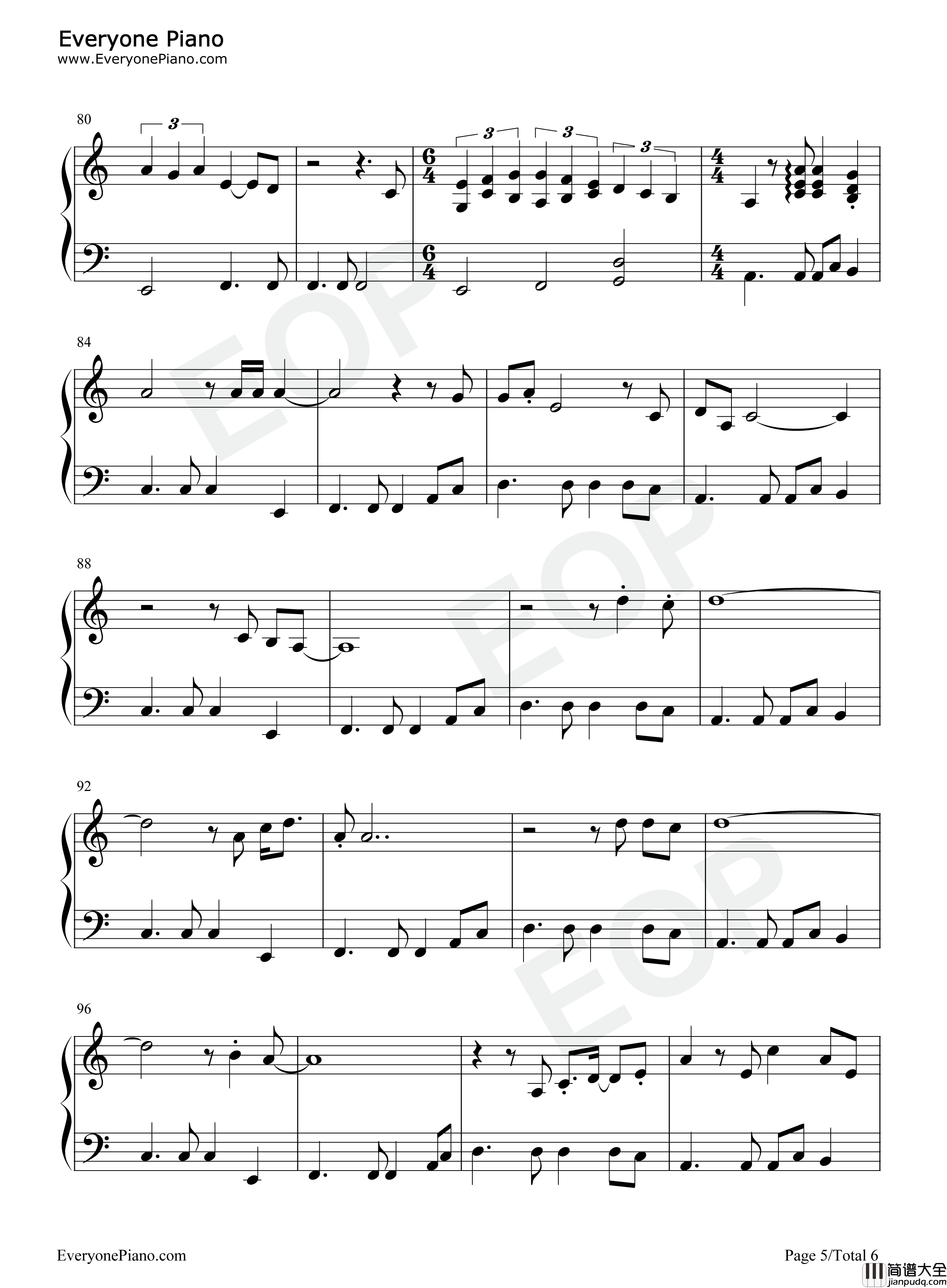 Wild_Blue钢琴谱_John_Mayer