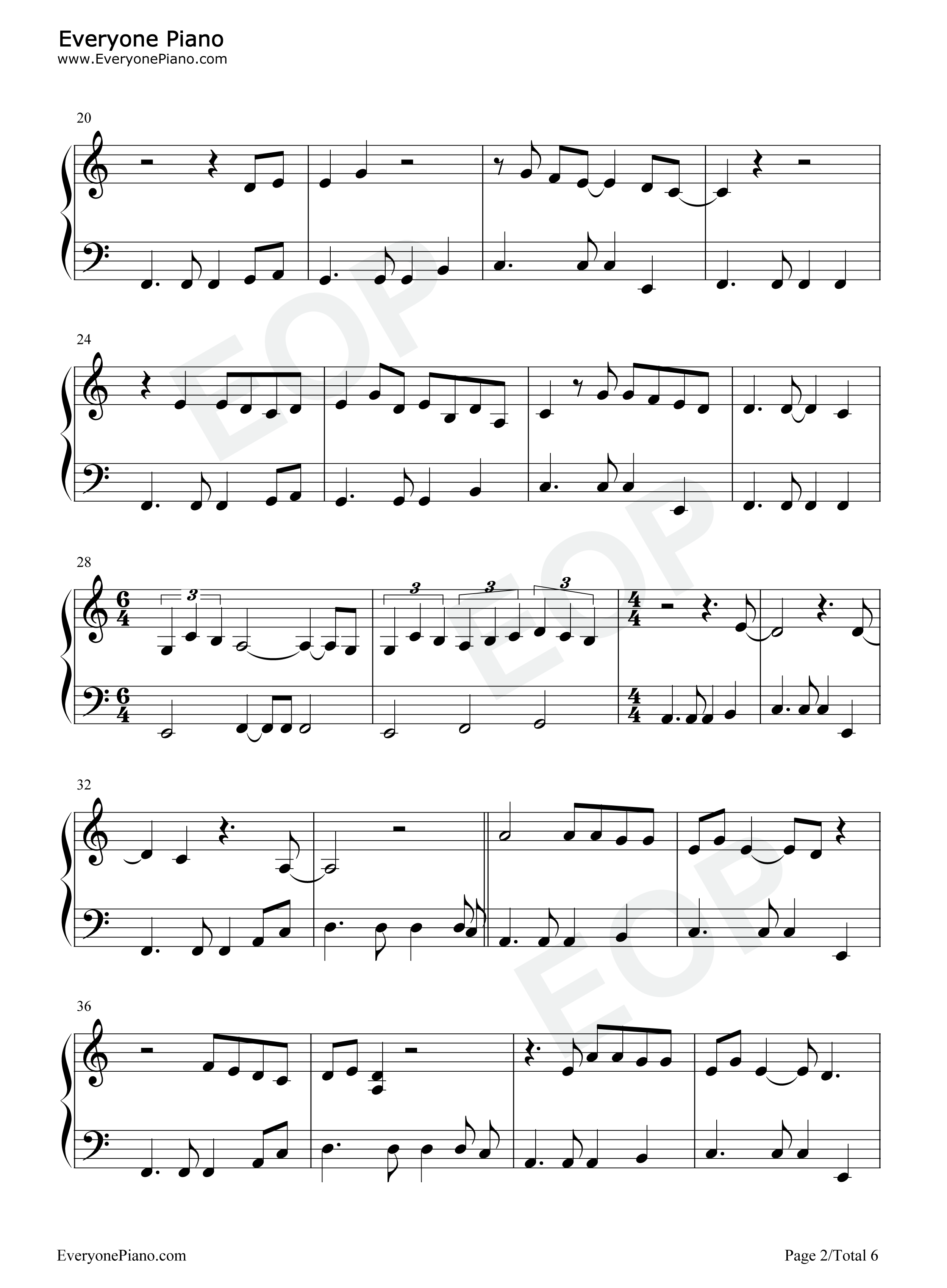 Wild_Blue钢琴谱_John_Mayer