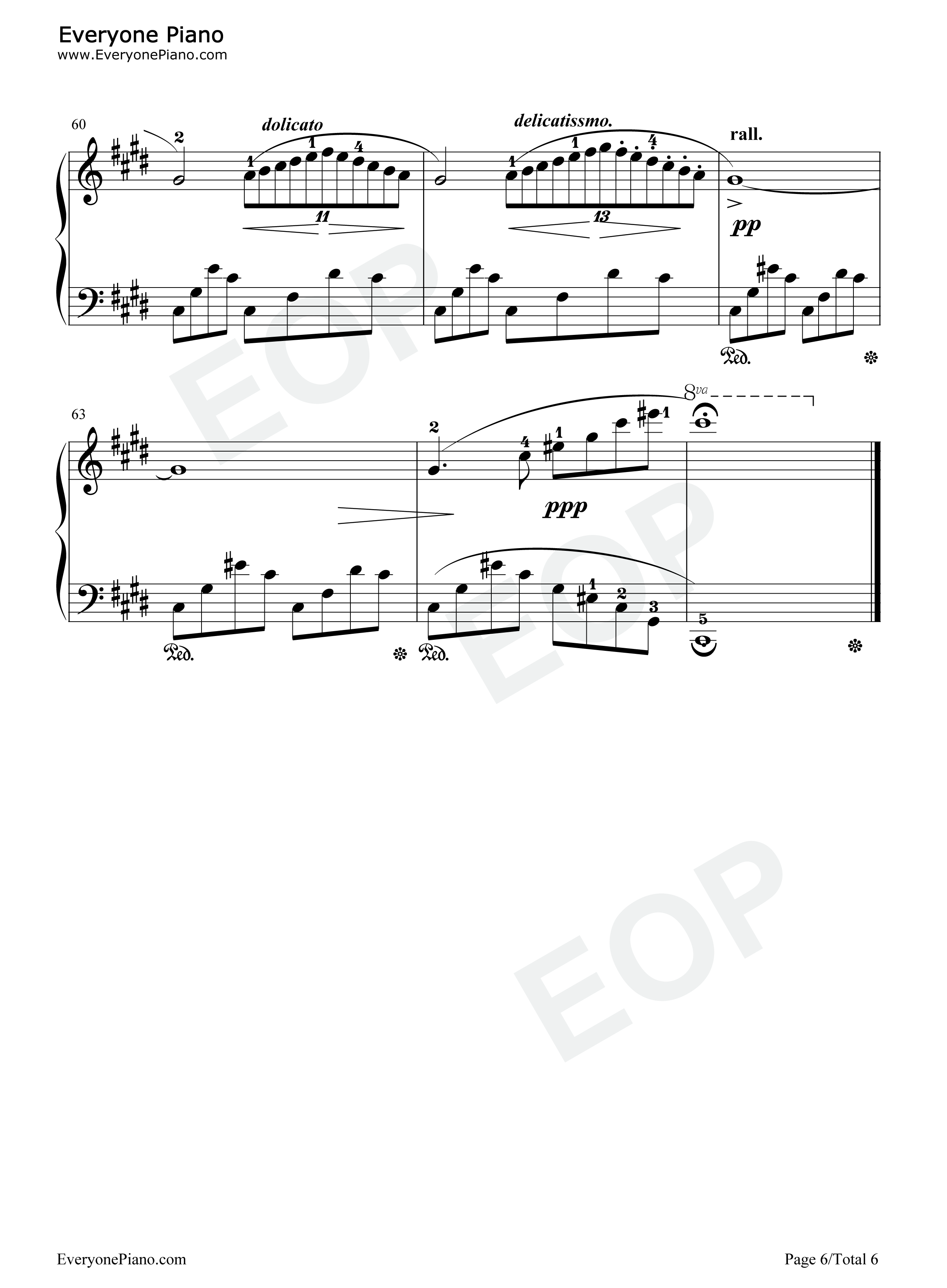 升C小调夜曲钢琴谱_肖邦__Chopin