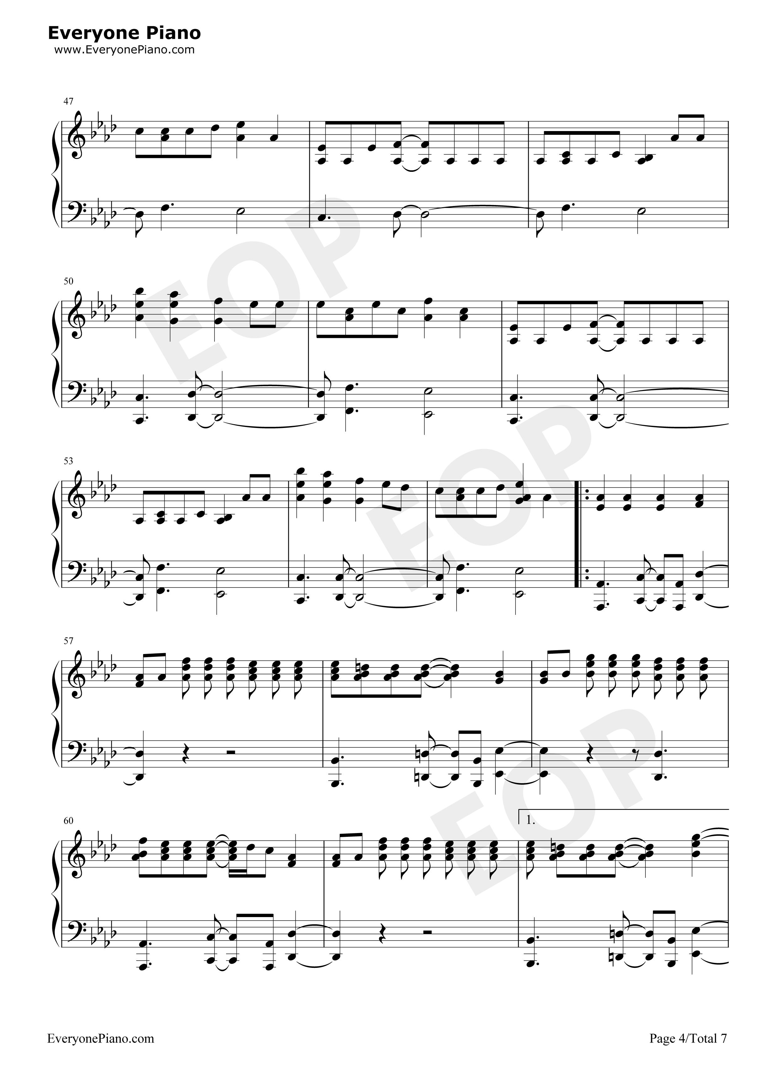 Rockstar钢琴谱_A_Great_Big_World