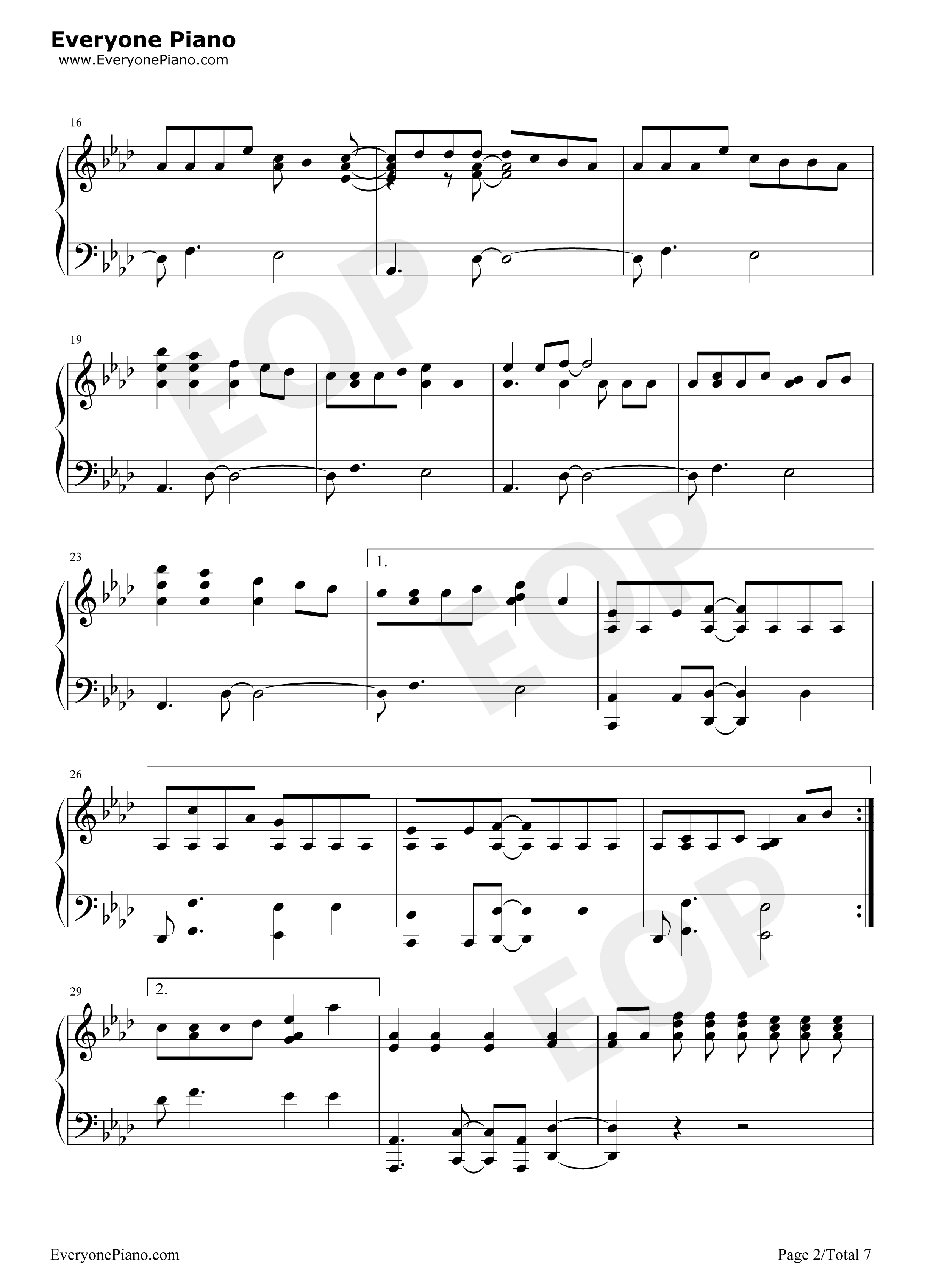 Rockstar钢琴谱_A_Great_Big_World