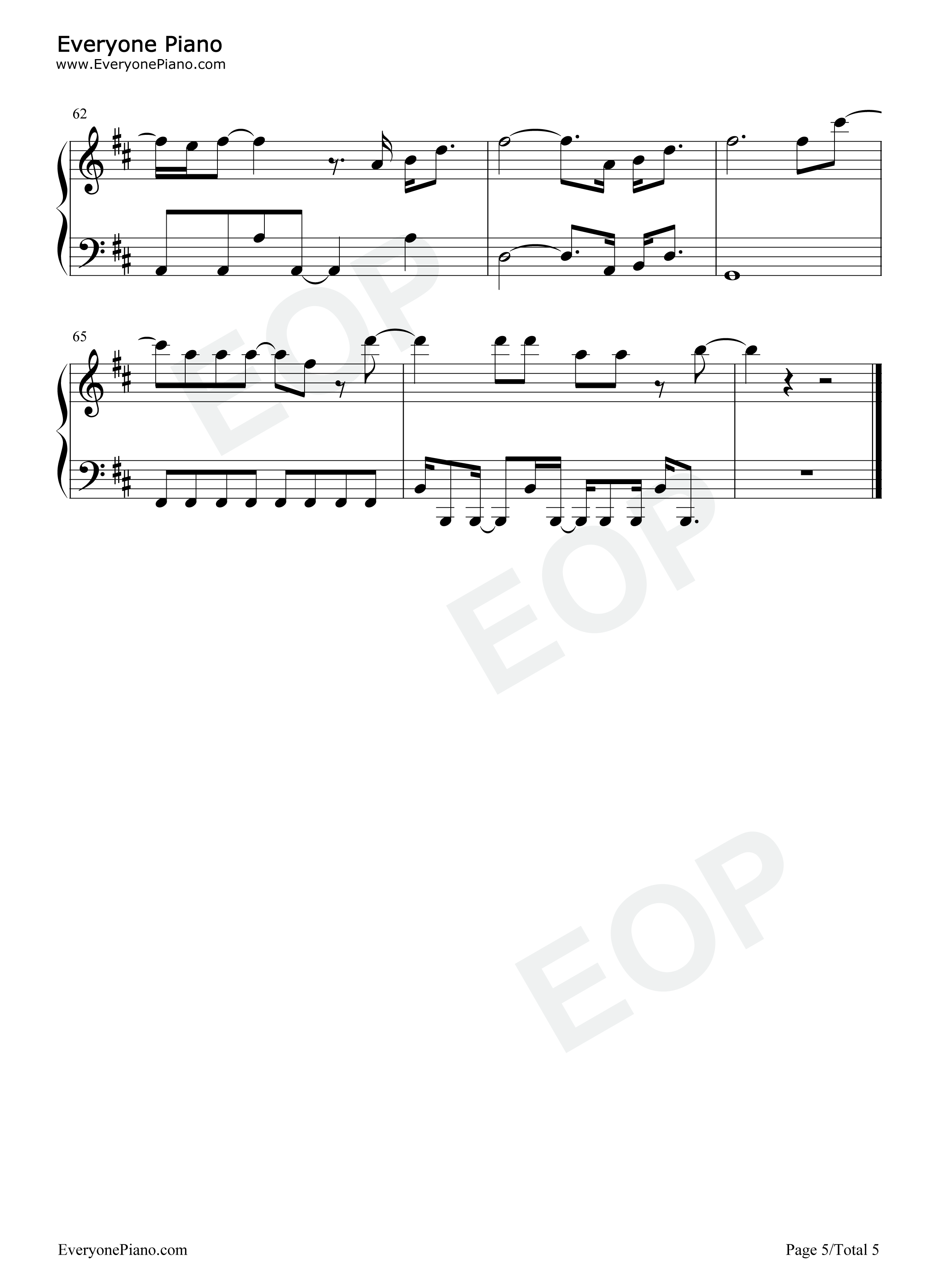 Smokin_Out_the_Window钢琴谱_Silk_Sonic_Bruno_Mars_Anderson_.Paak