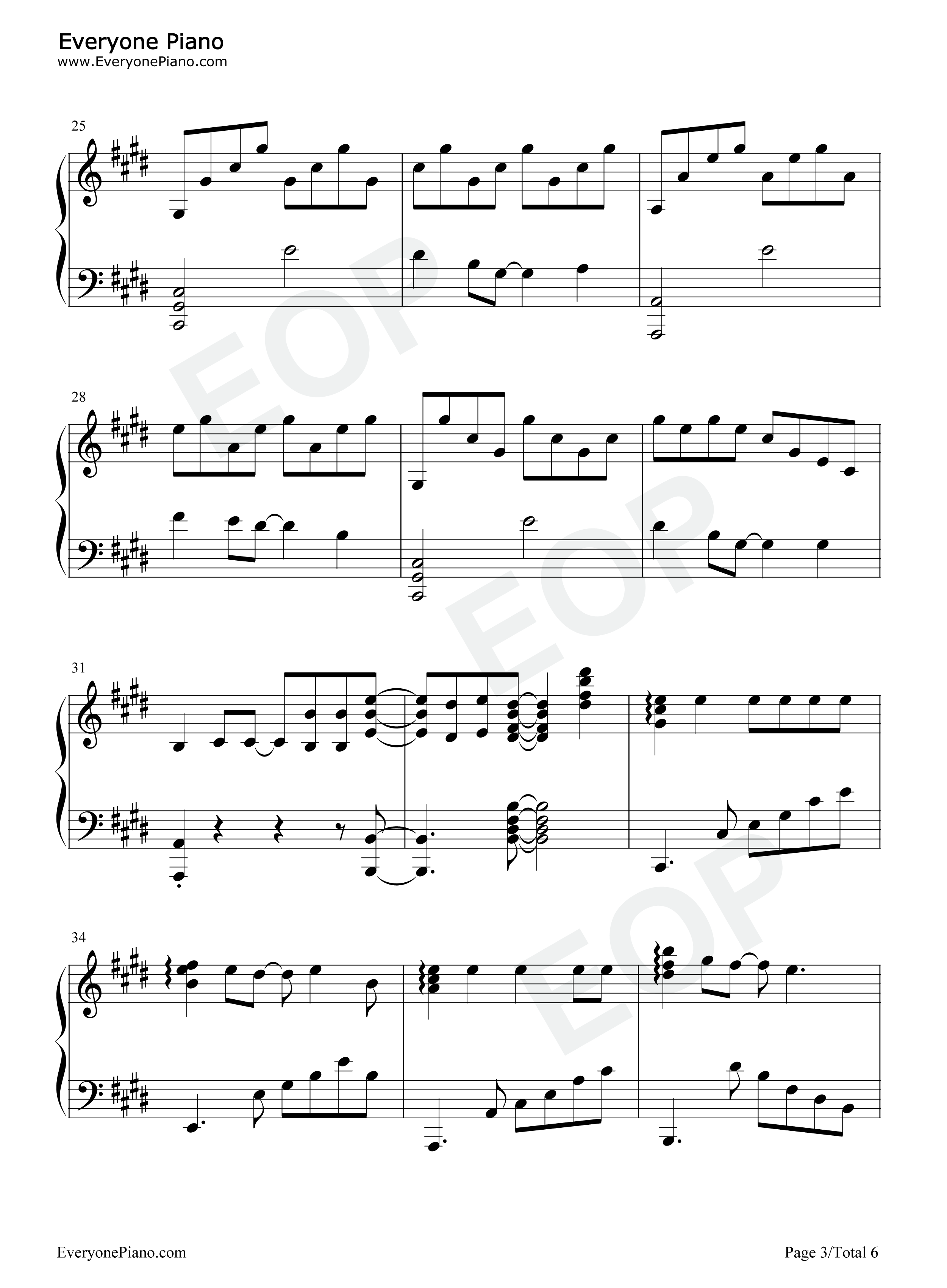 逆境スペクトル钢琴谱_ASCA