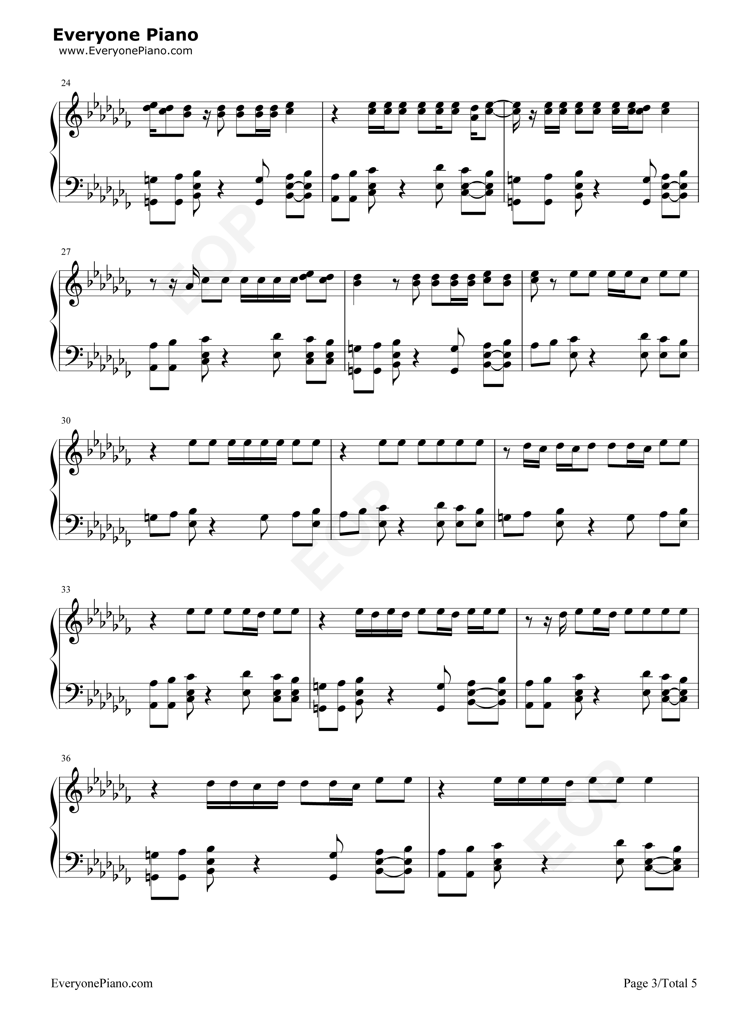 Short_Kings_Anthem钢琴谱_Blackbear_Tiny_Meat_Gang