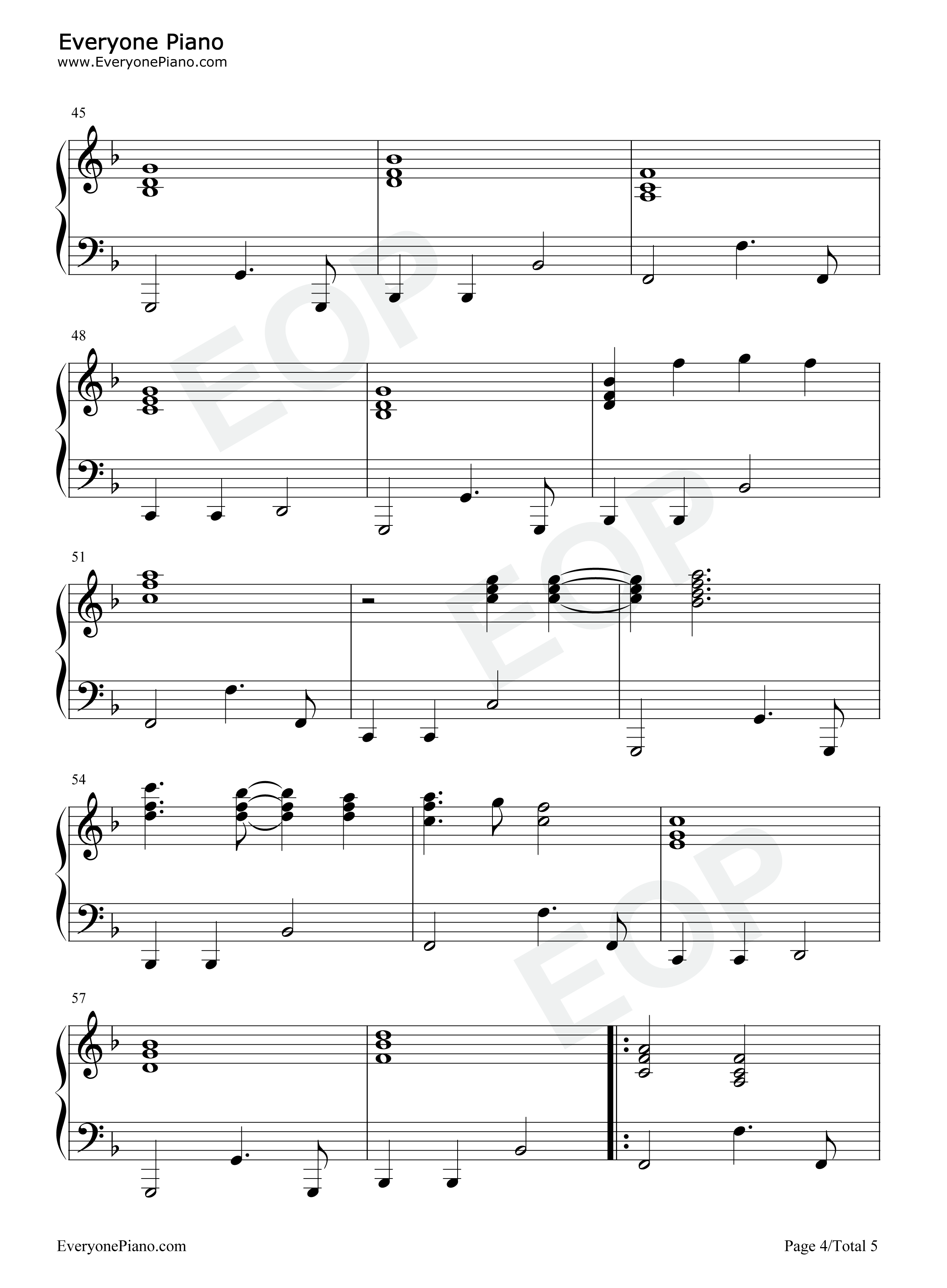 Song_for_No_One钢琴谱_Shawn_Mendes