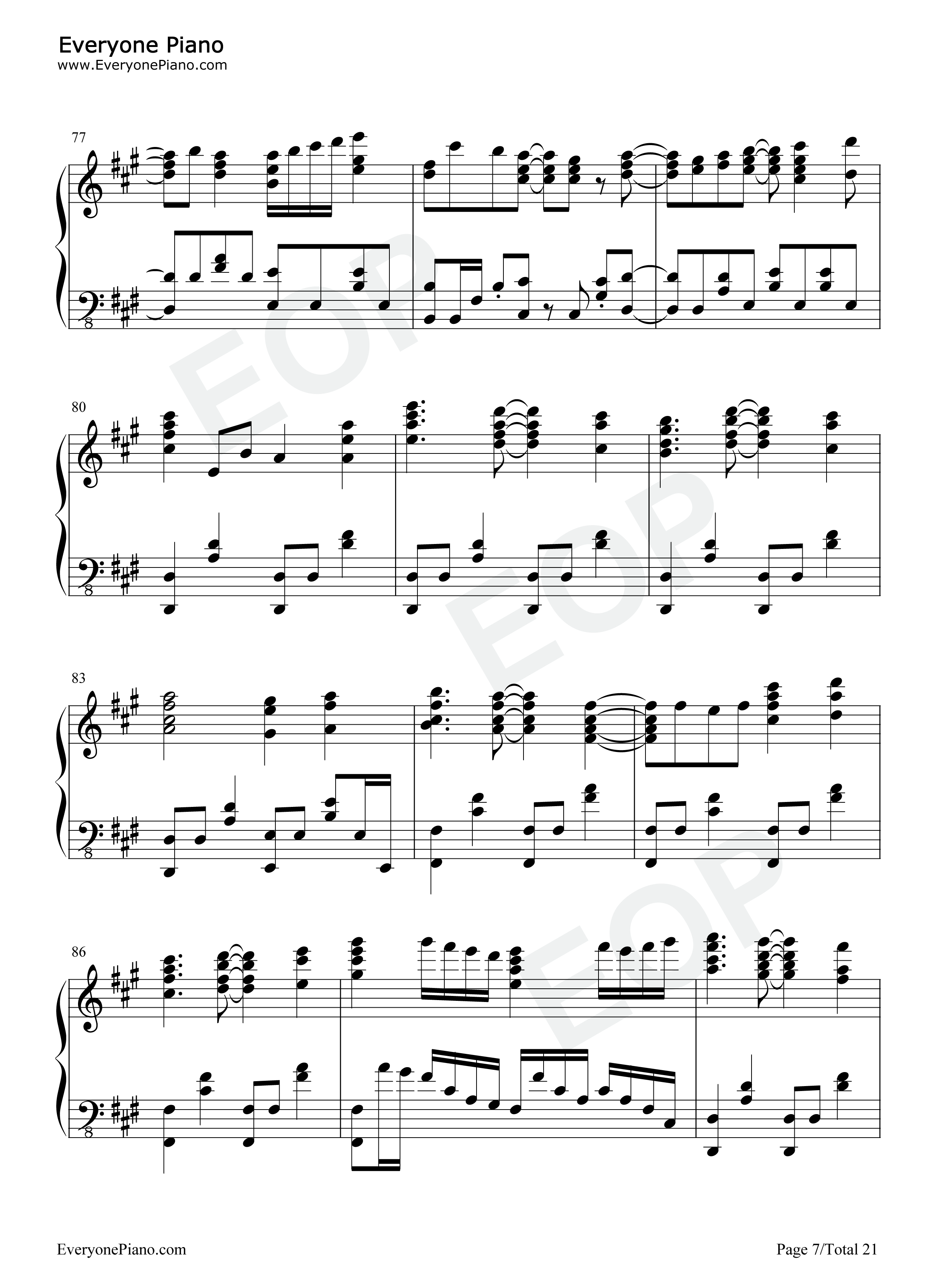 Leap_of_faith钢琴谱_fripSide