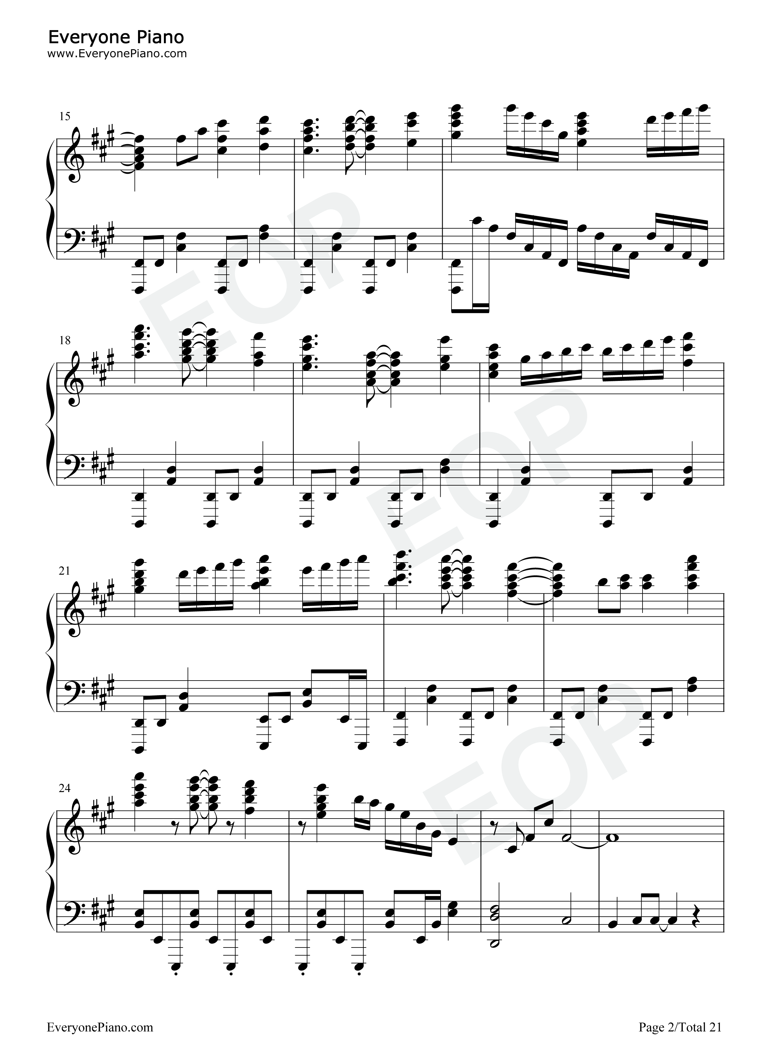 Leap_of_faith钢琴谱_fripSide