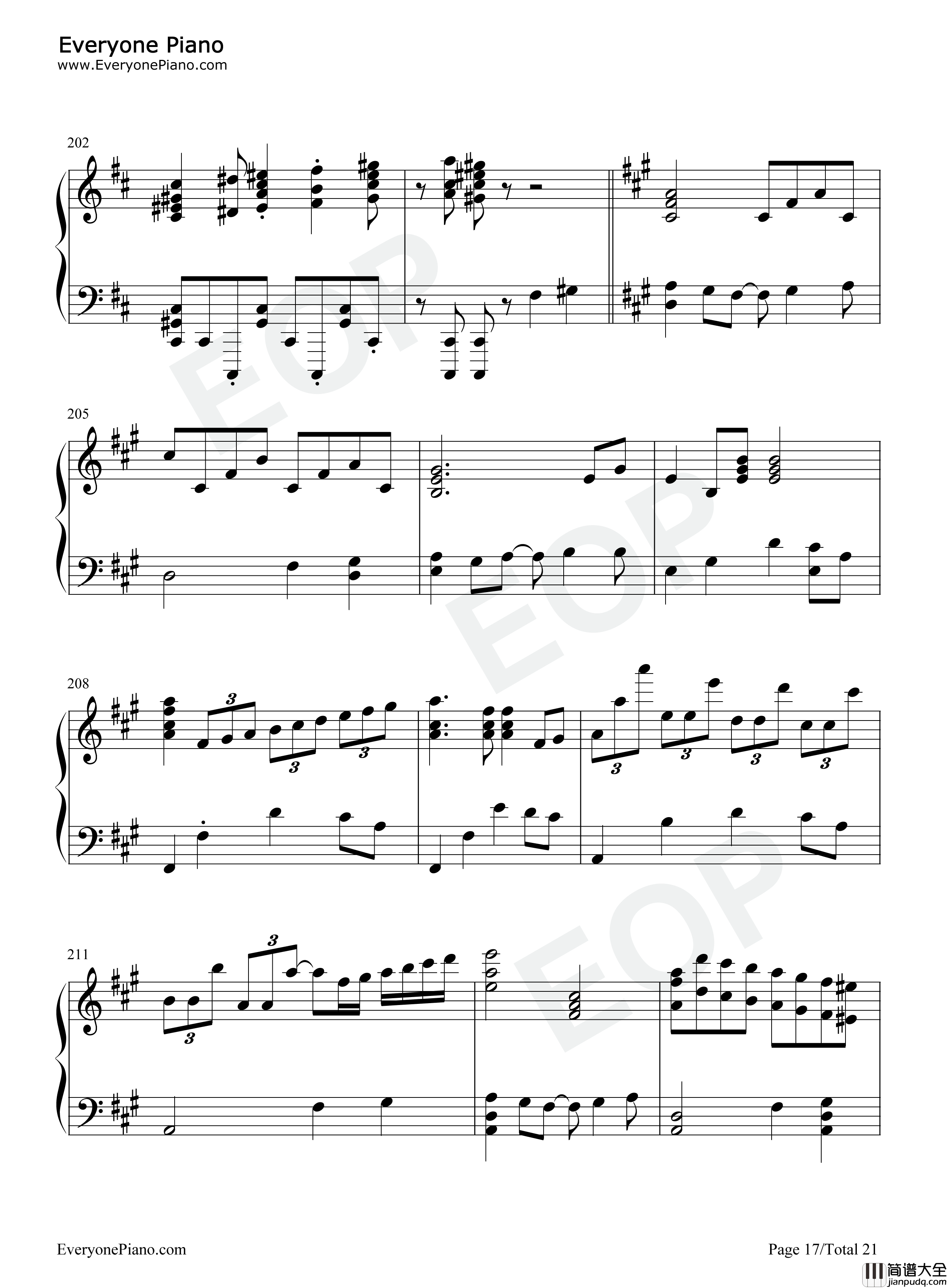 Leap_of_faith钢琴谱_fripSide