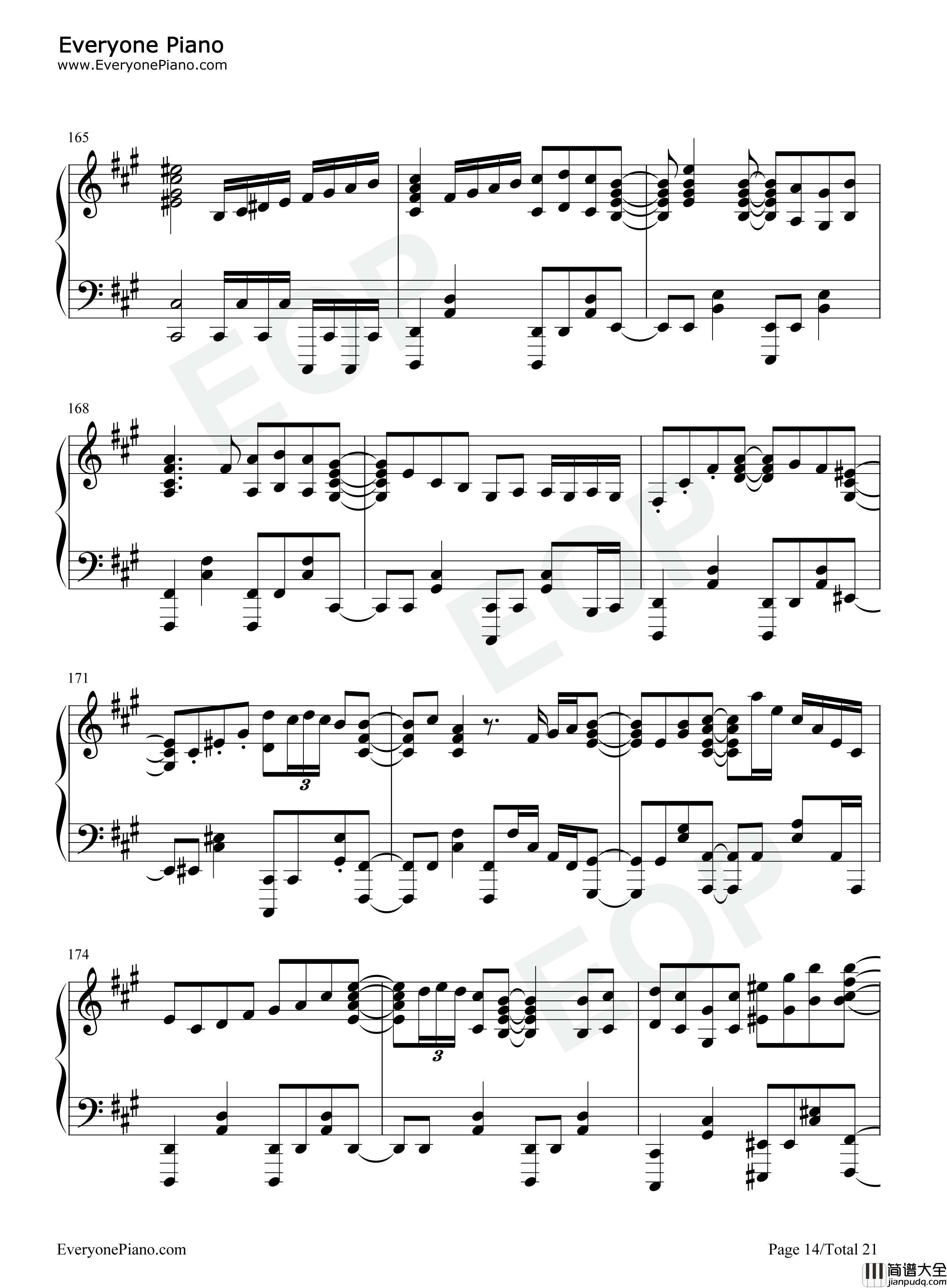 Leap_of_faith钢琴谱_fripSide