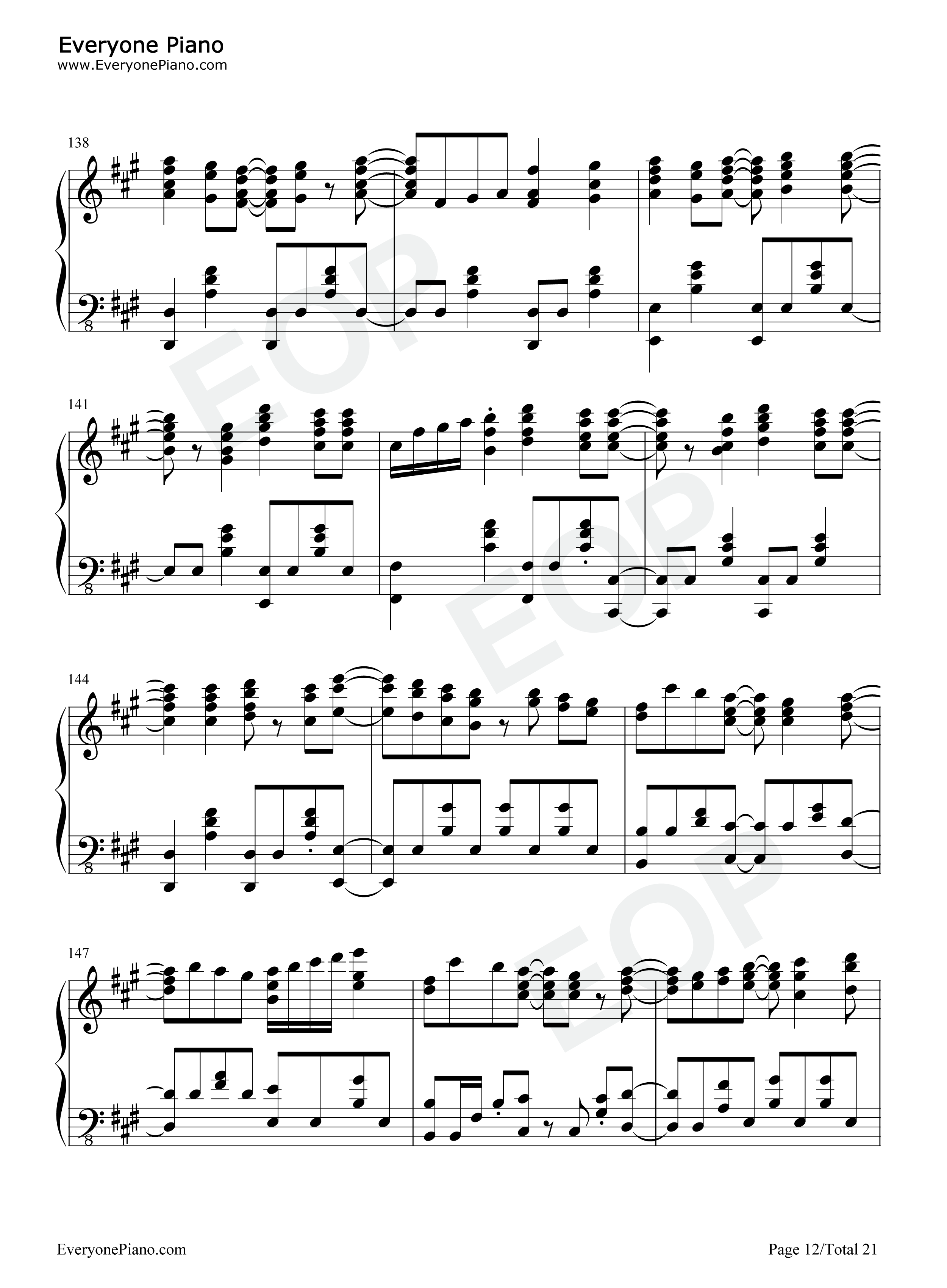 Leap_of_faith钢琴谱_fripSide