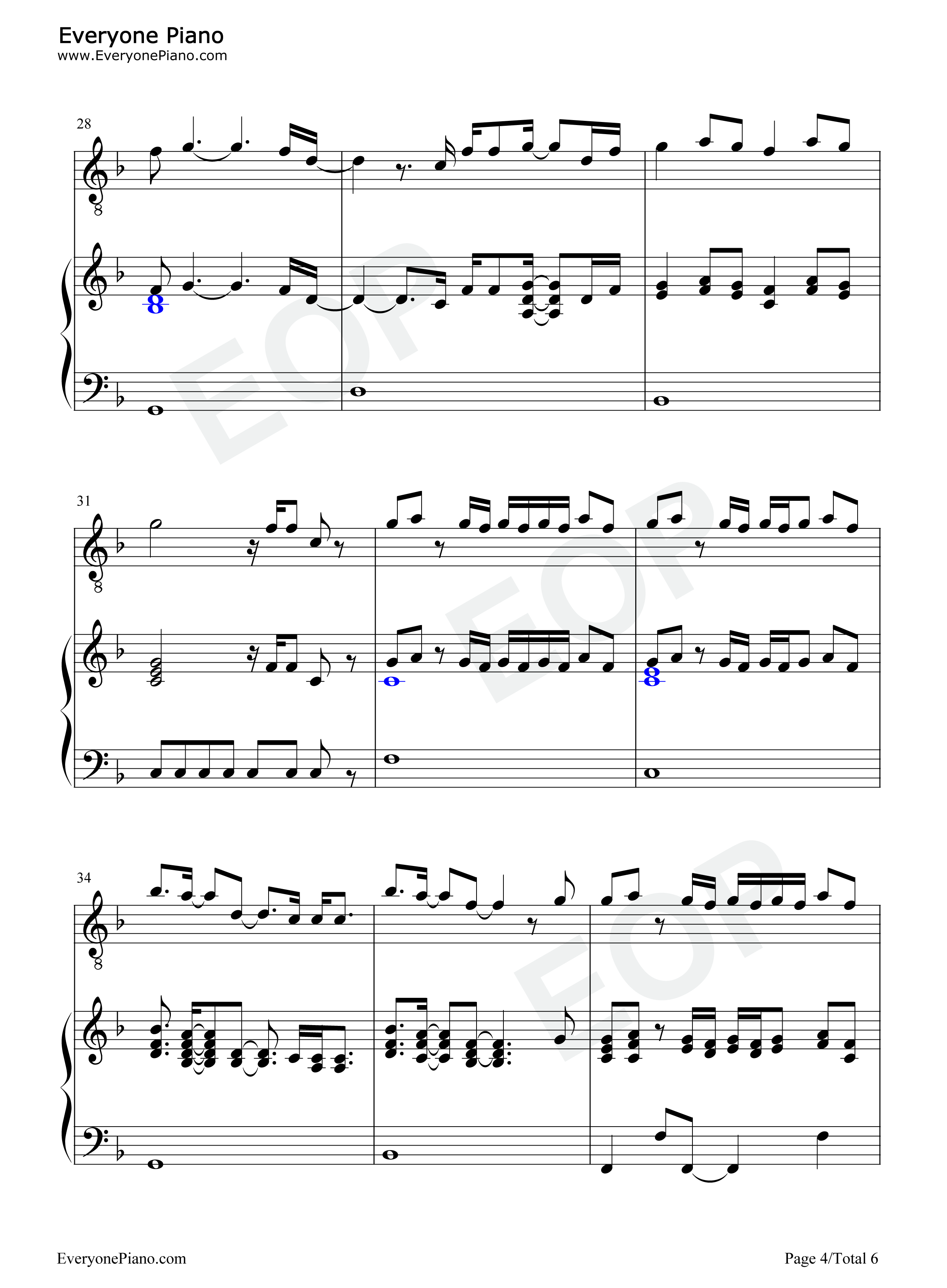 Thats_When钢琴谱_Taylor_Swift_Keith_Urban