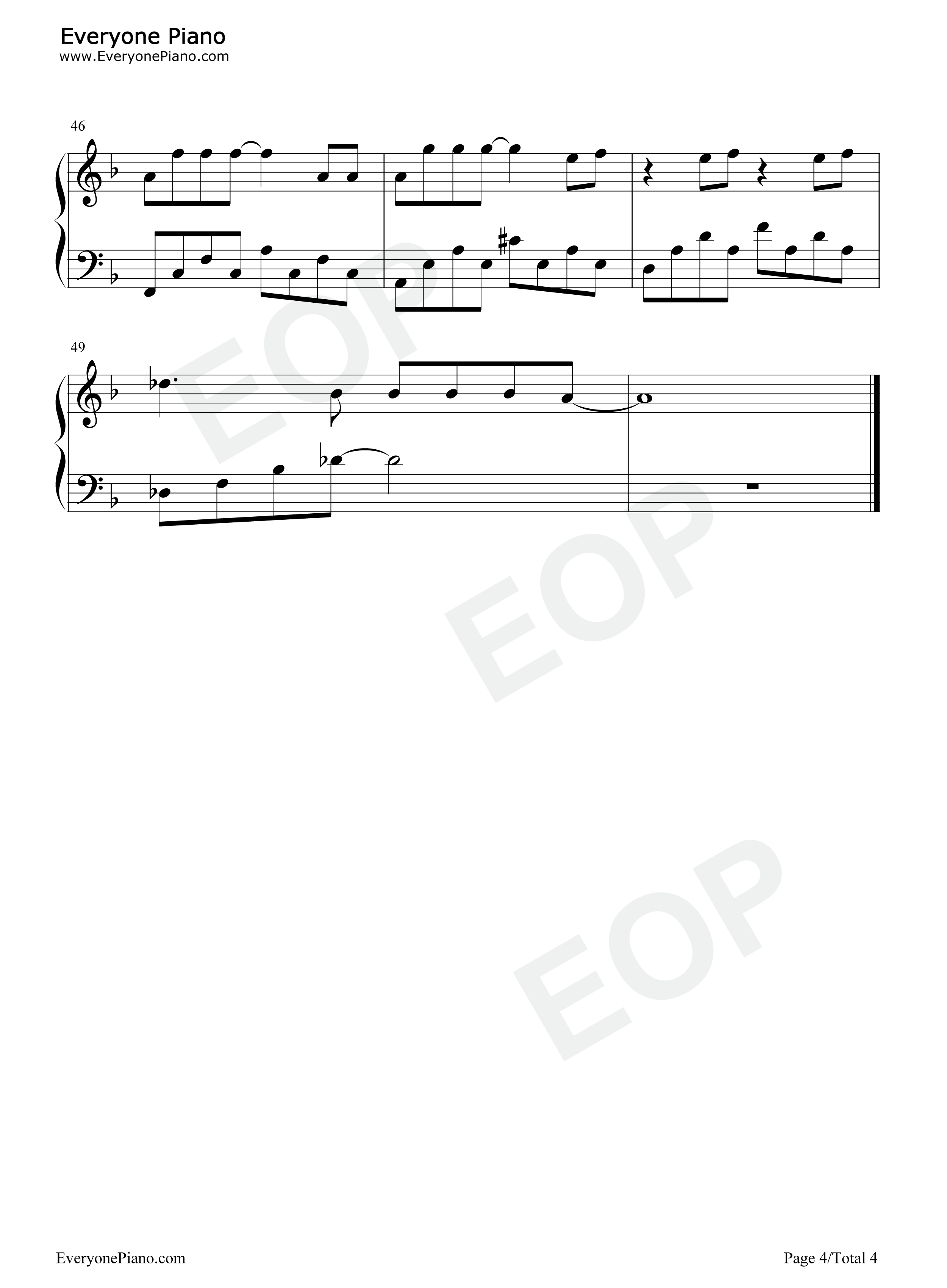 两个你钢琴谱_邓紫棋