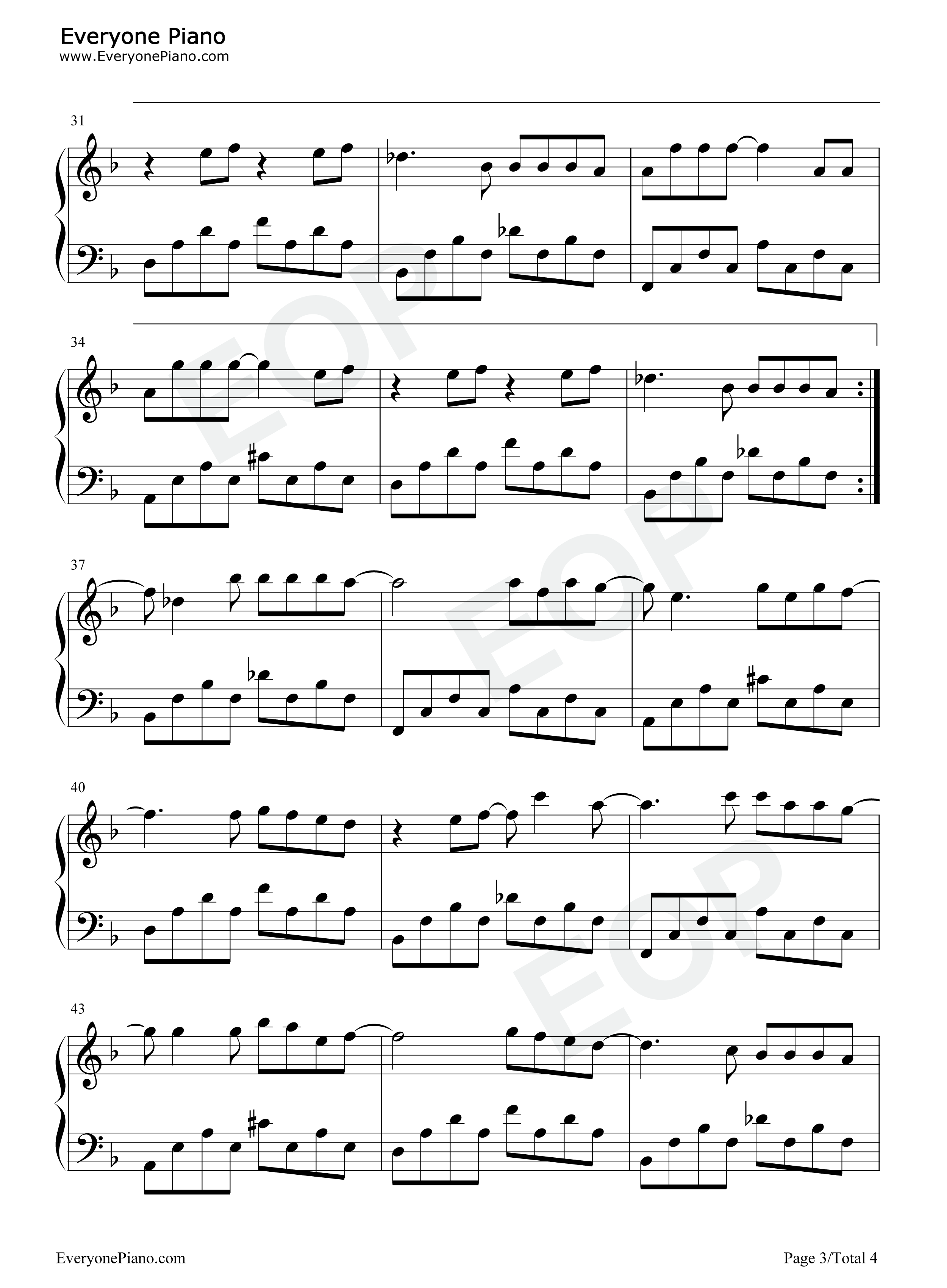 两个你钢琴谱_邓紫棋