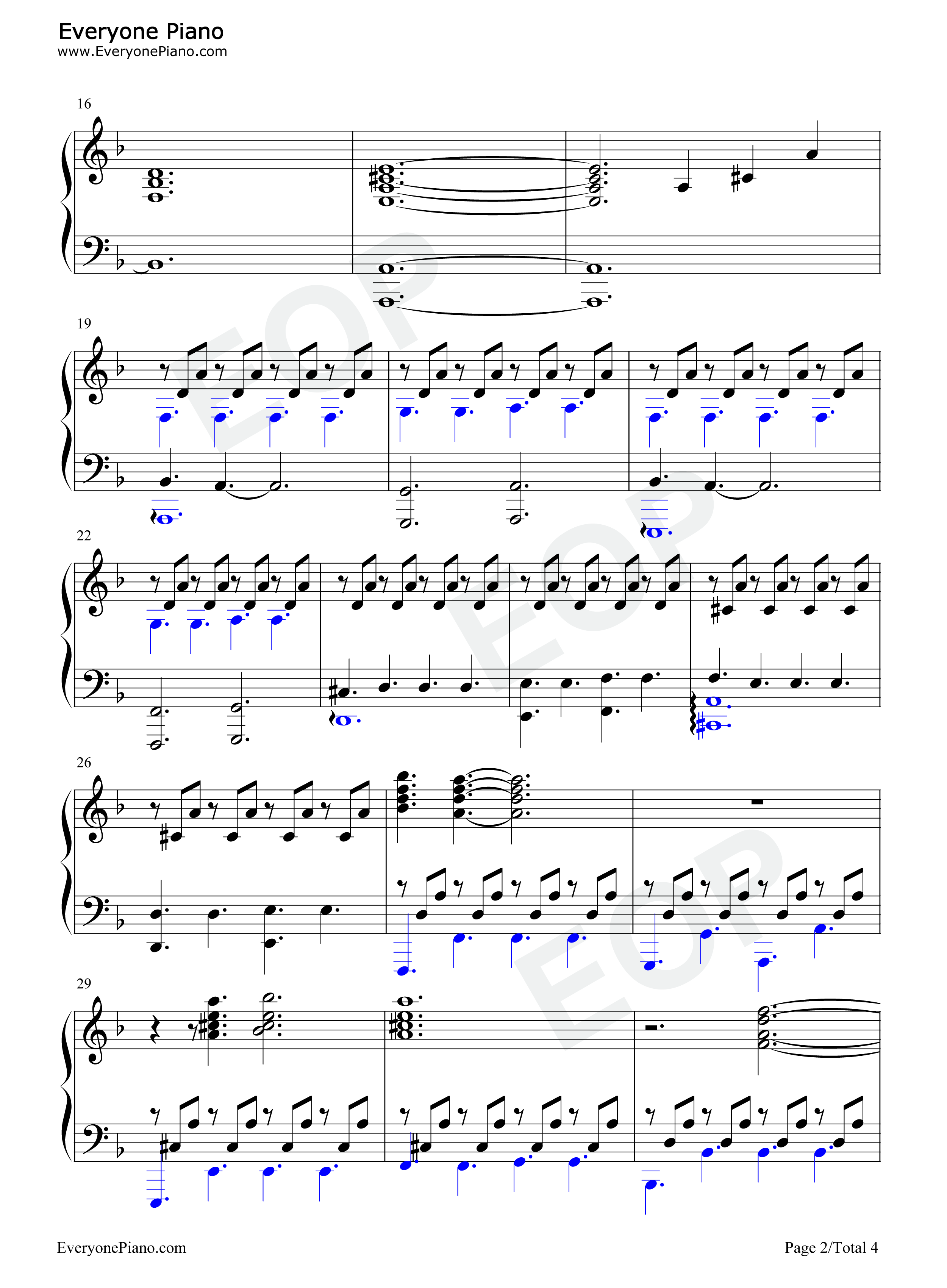 Fireflies钢琴谱_Lorne_Balfe