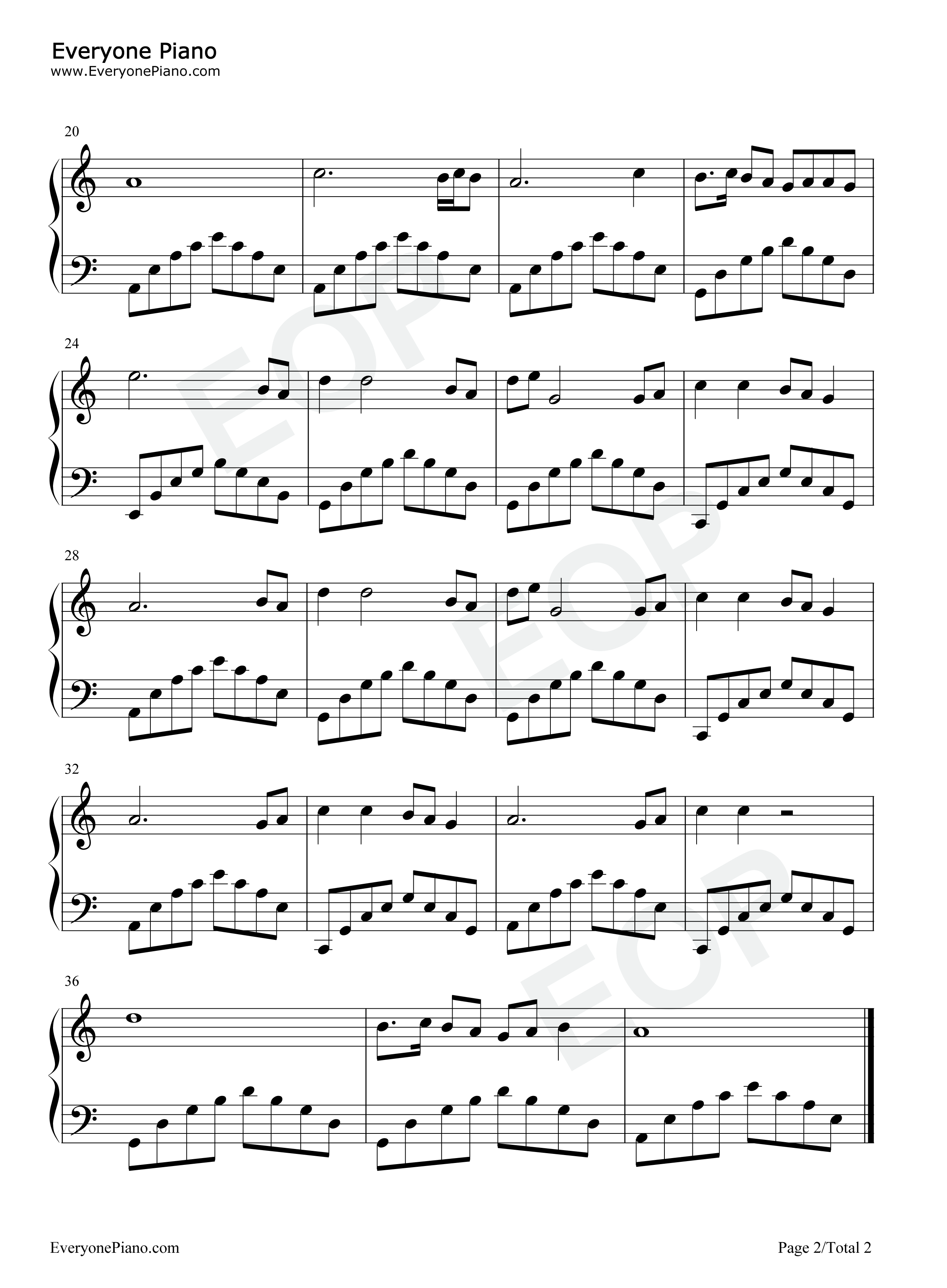 葬花吟钢琴谱_王立平