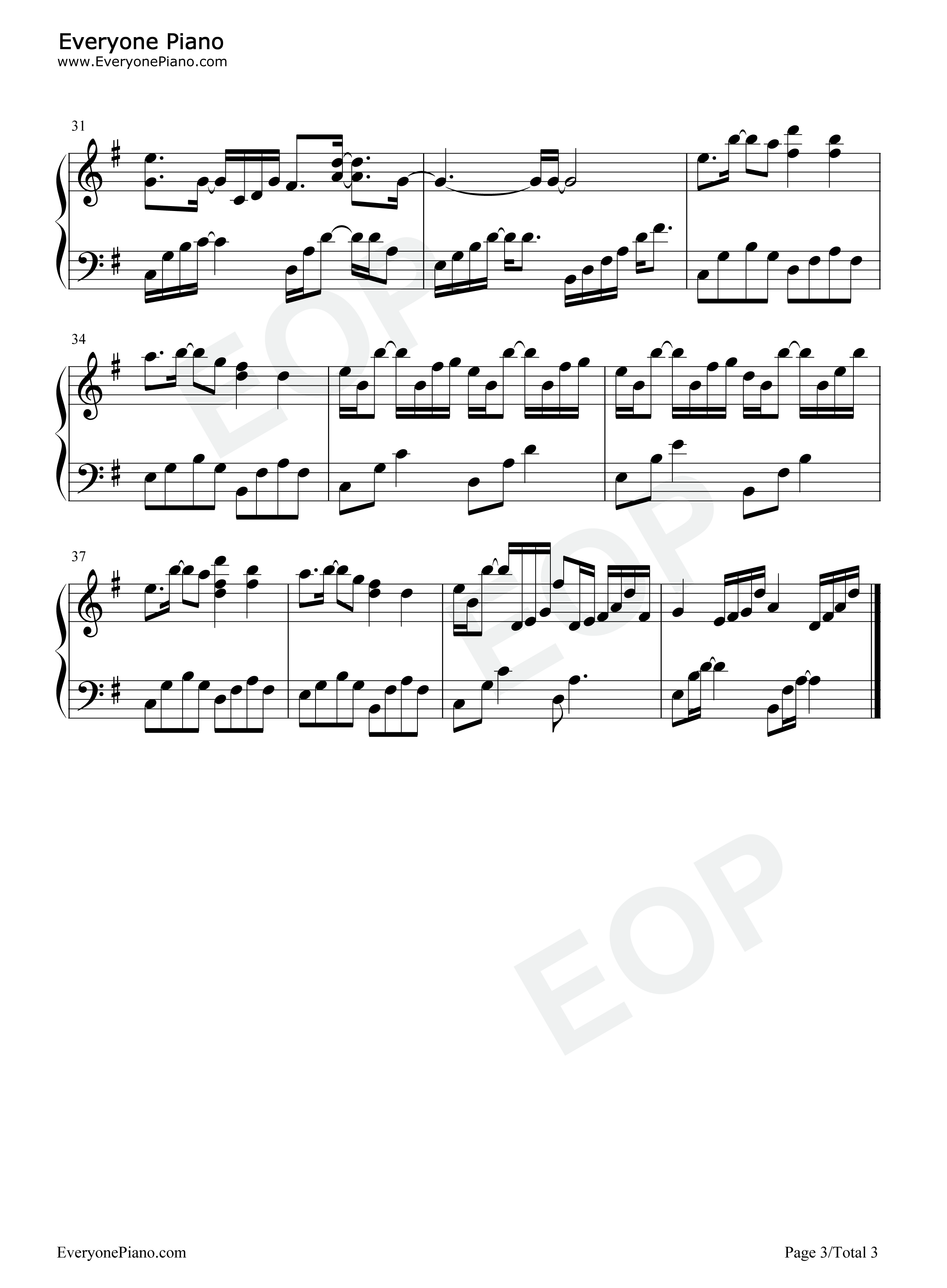 Komorebi钢琴谱_m_taku