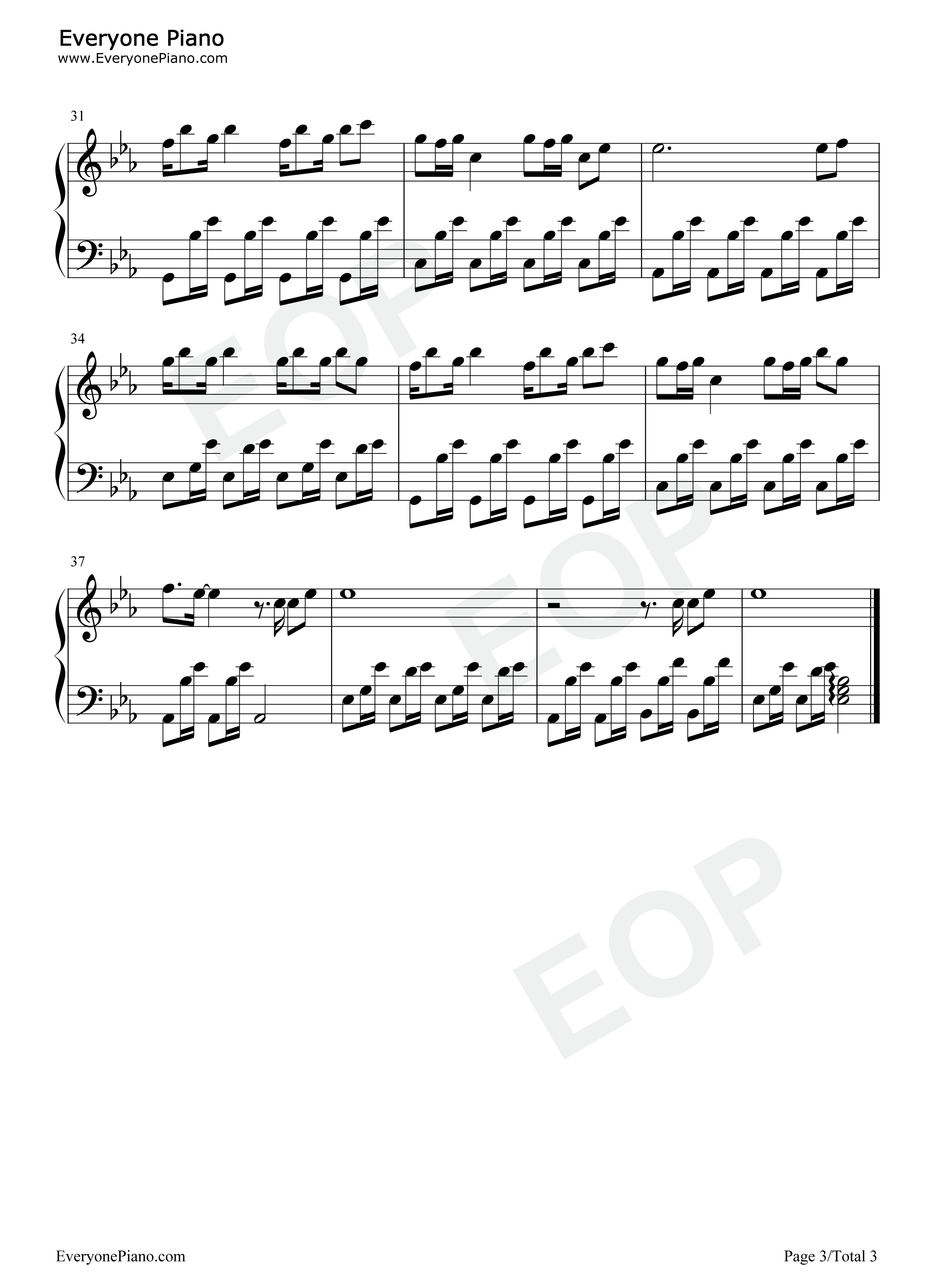 路过人间钢琴谱_郁可唯