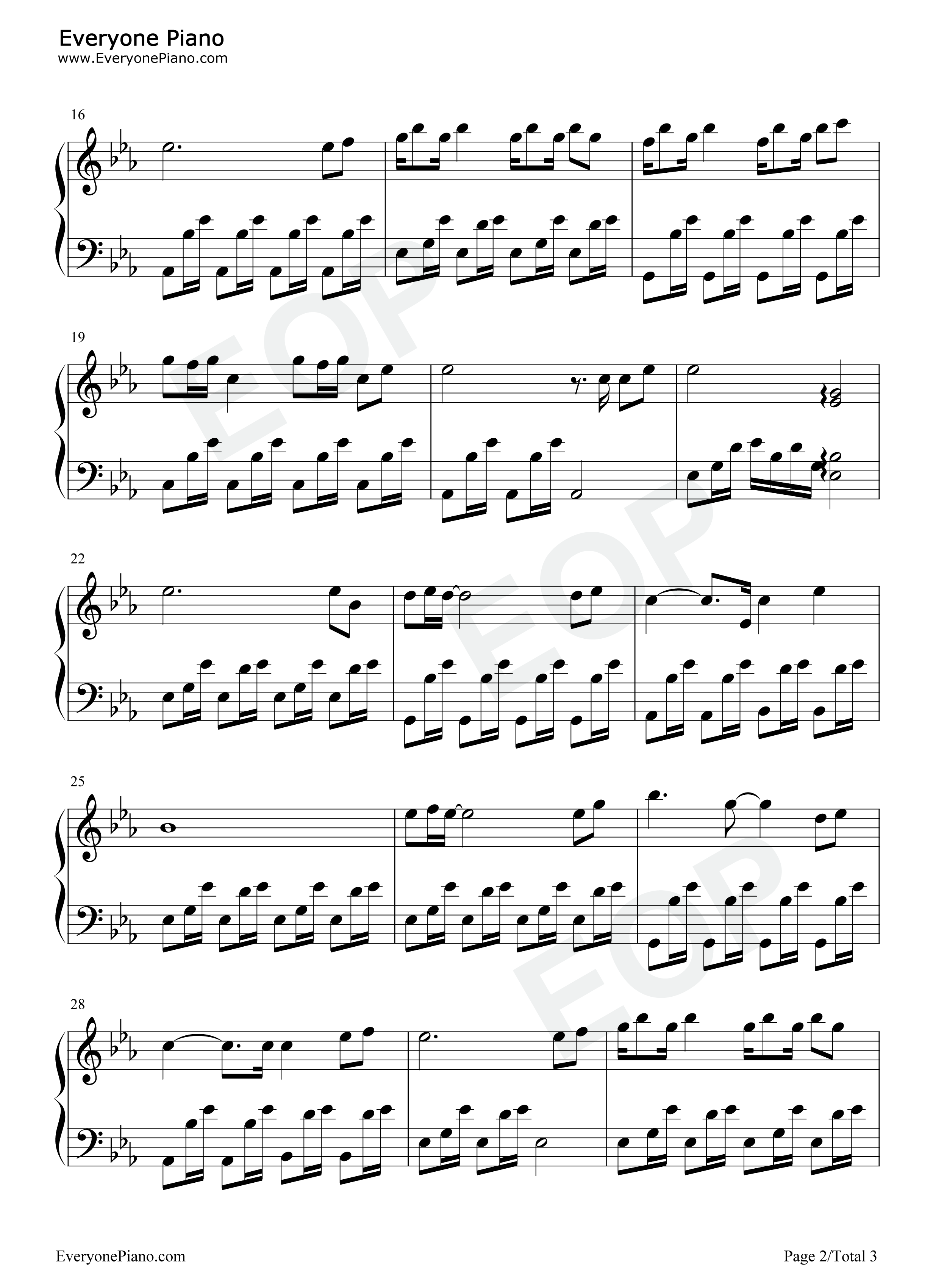 路过人间钢琴谱_郁可唯