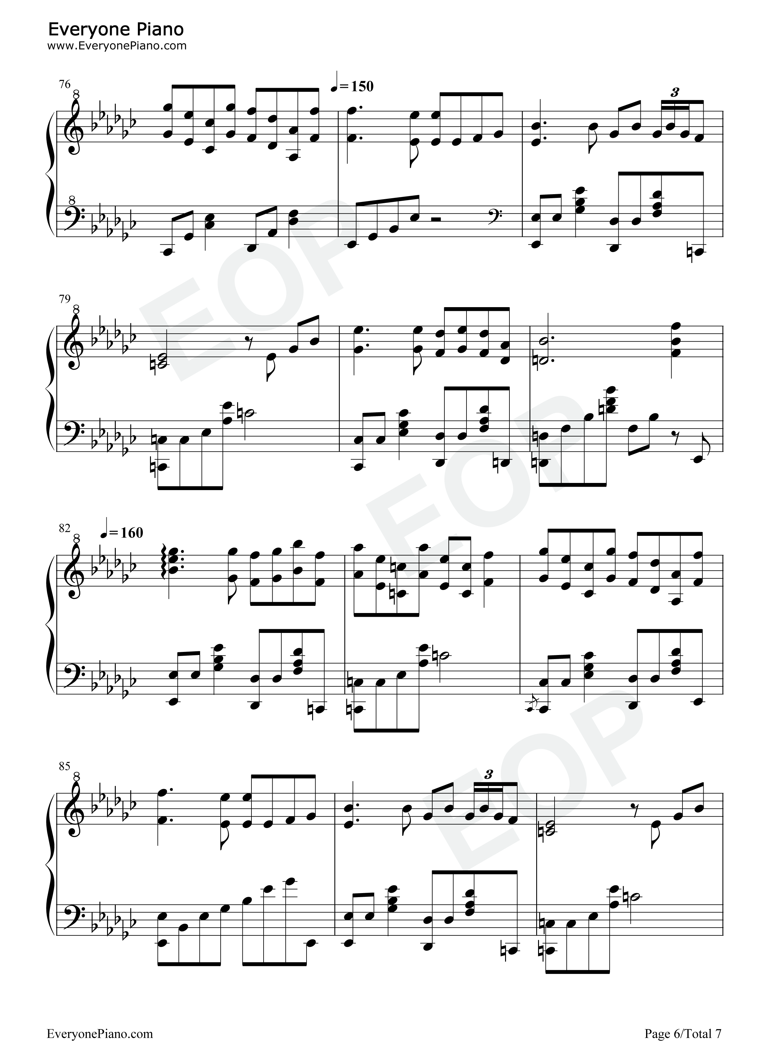 おてんば恋娘钢琴谱_ZUN