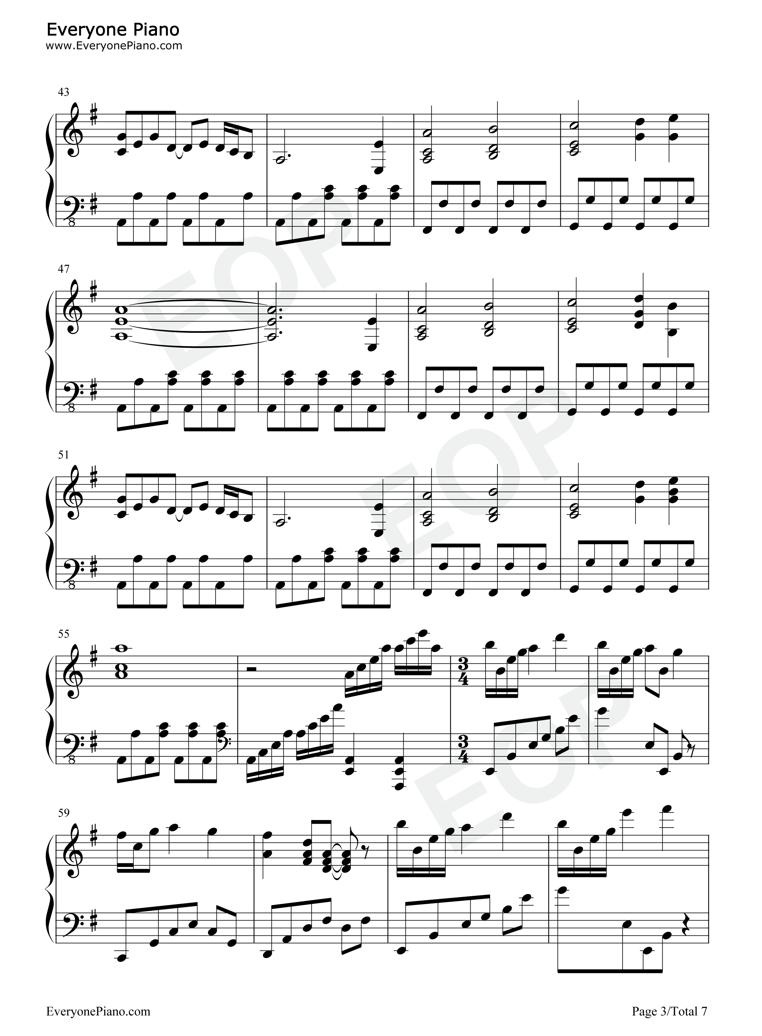 彼岸帰航_Riverside_View钢琴谱_ZUN